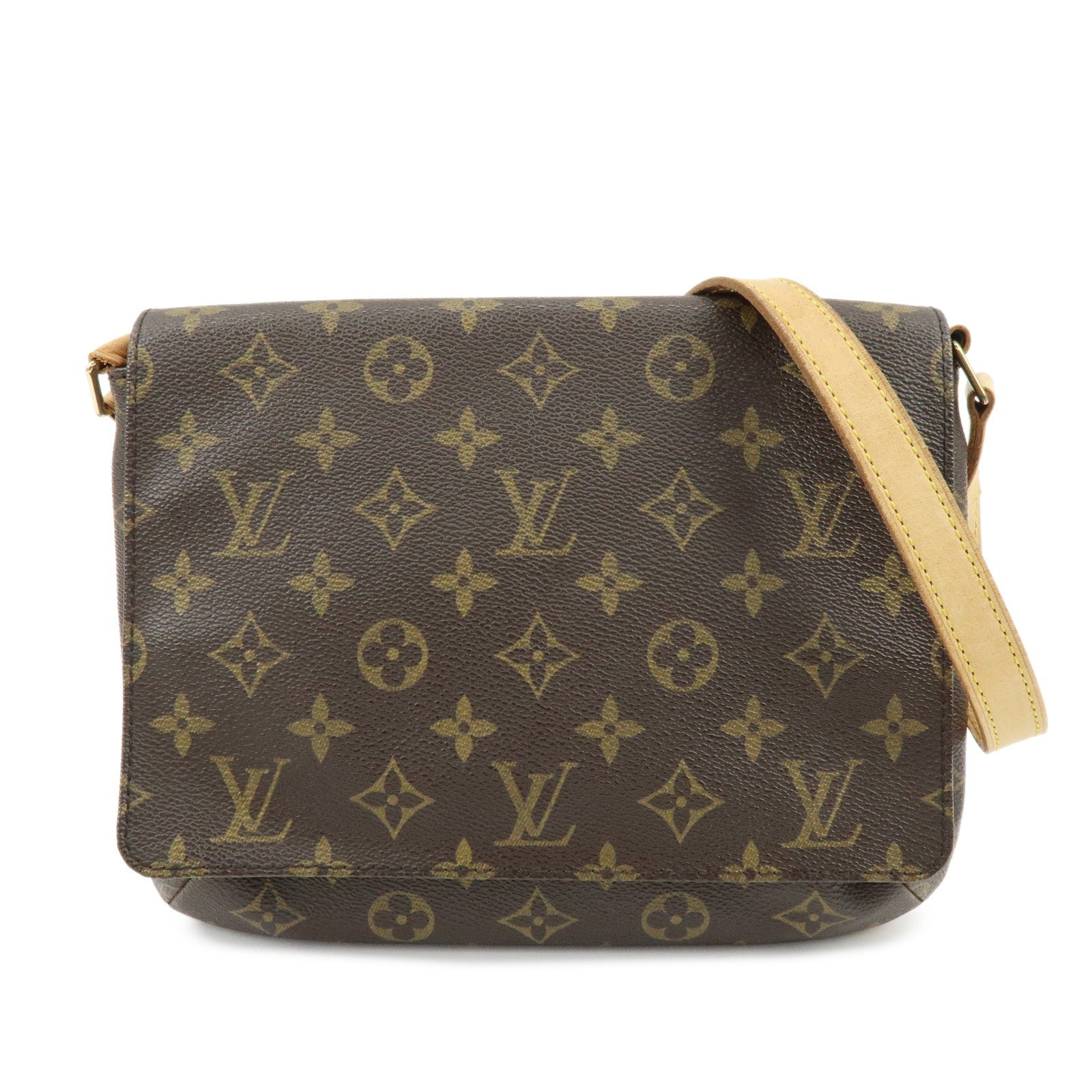 Louis Vuitton Monogram Musette Tango Shoulder Bag - Brown, Monogram Canvas