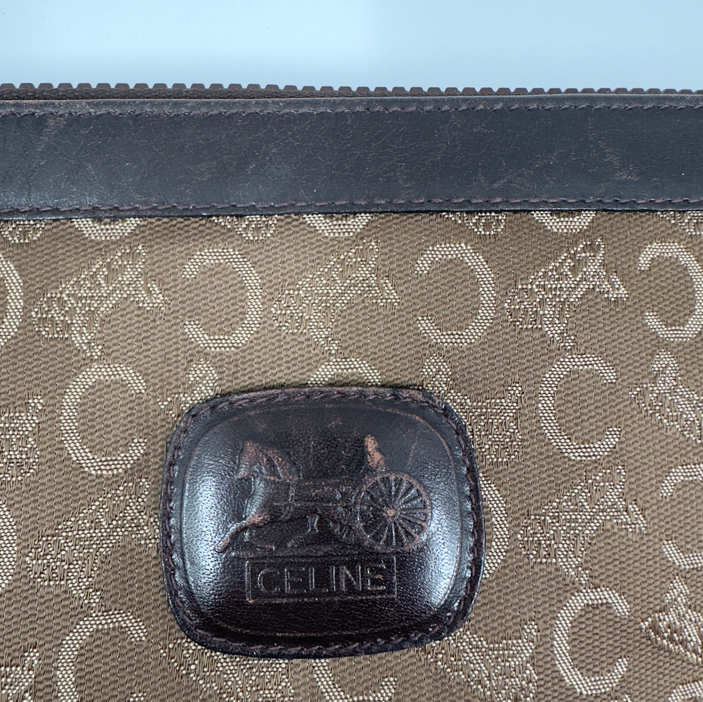C Macadam Canvas Clutch Bag