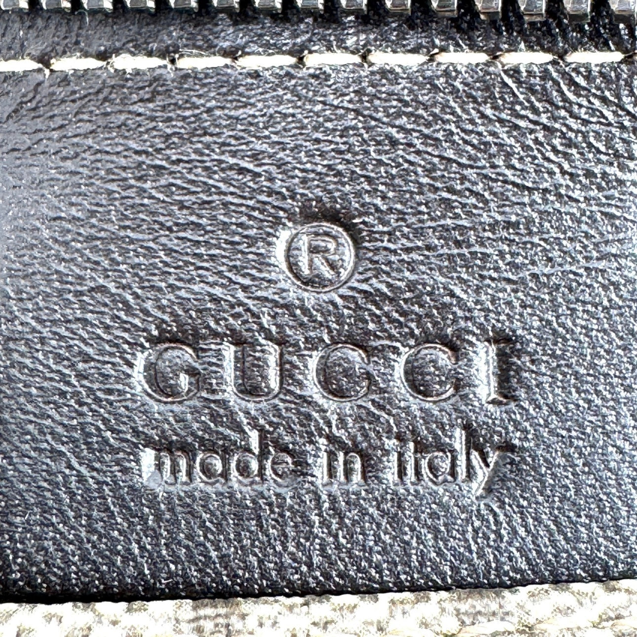 Gucci GG PVC Leather Supreme Tote Shoulder Bag Brown