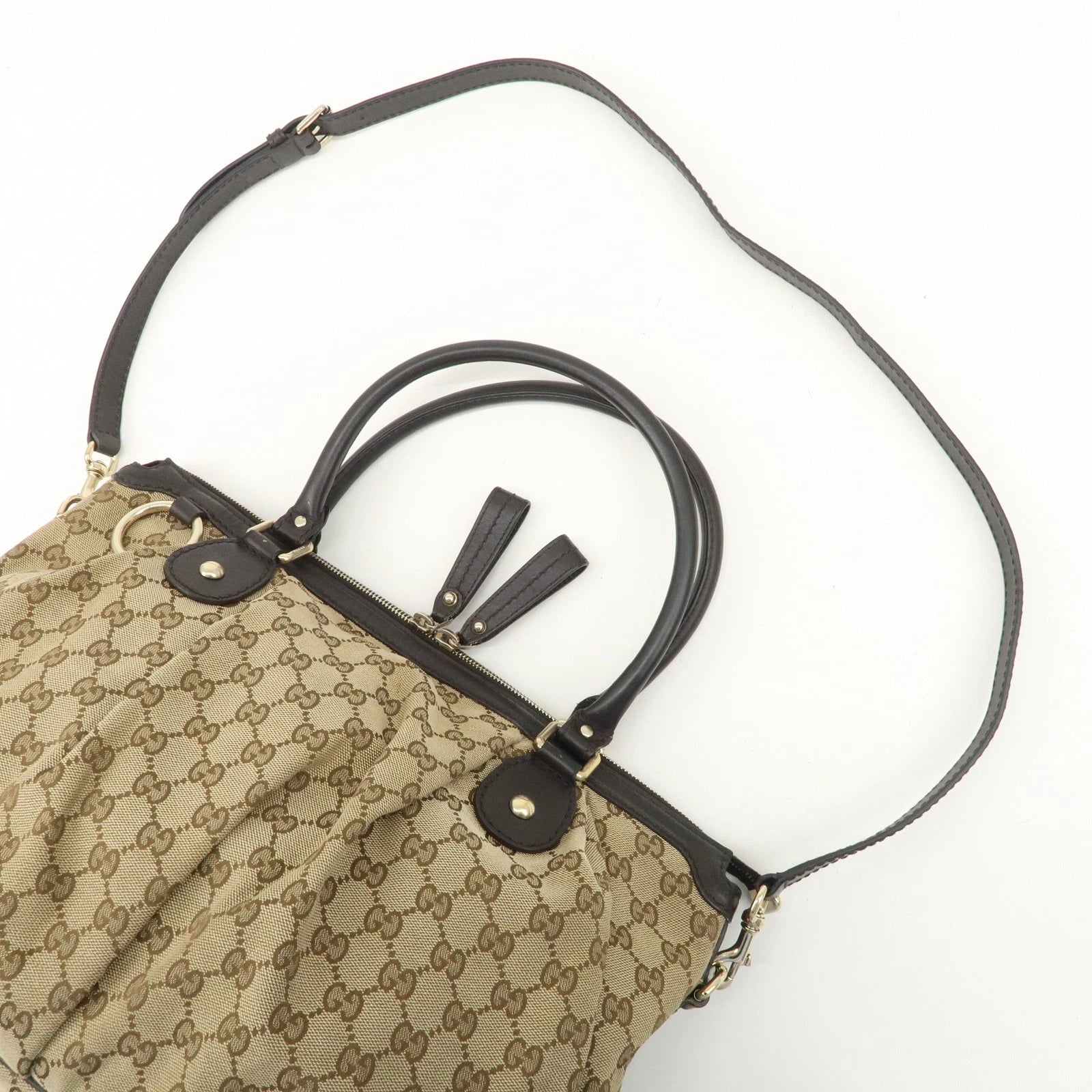 GUCCI Sukey Canvas - Brown GG Canvas