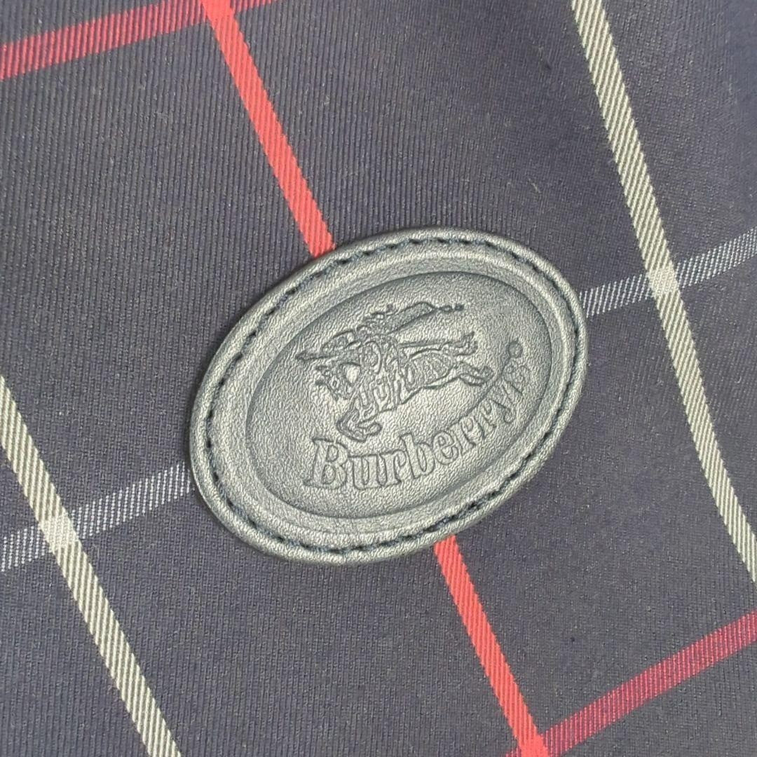 Burberry Nova Check Drawstring Bucket Shoulder Bag - Navy, Canvas Leather