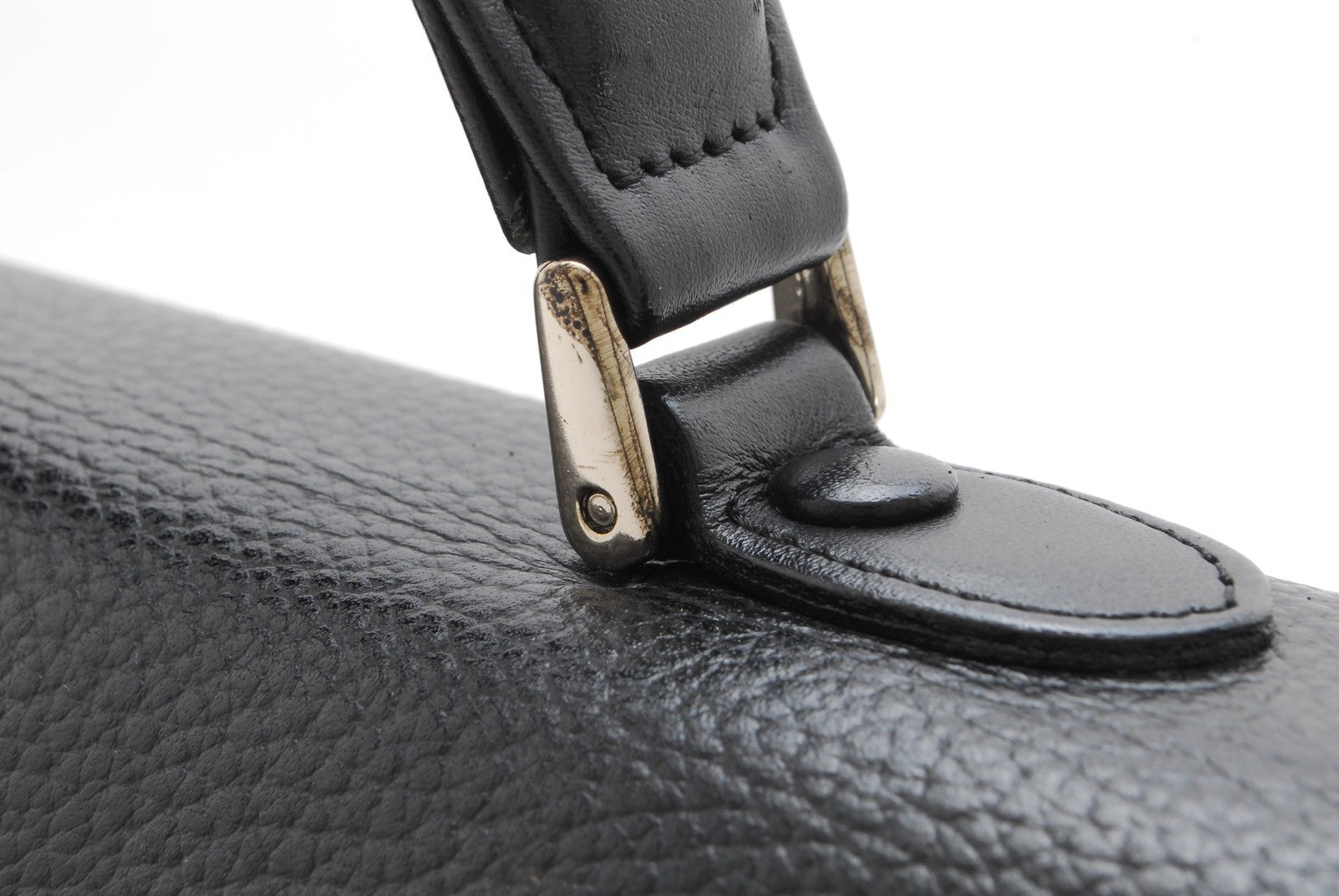 Burberry Nova Check Vintage Hand Tote - Black, Leather