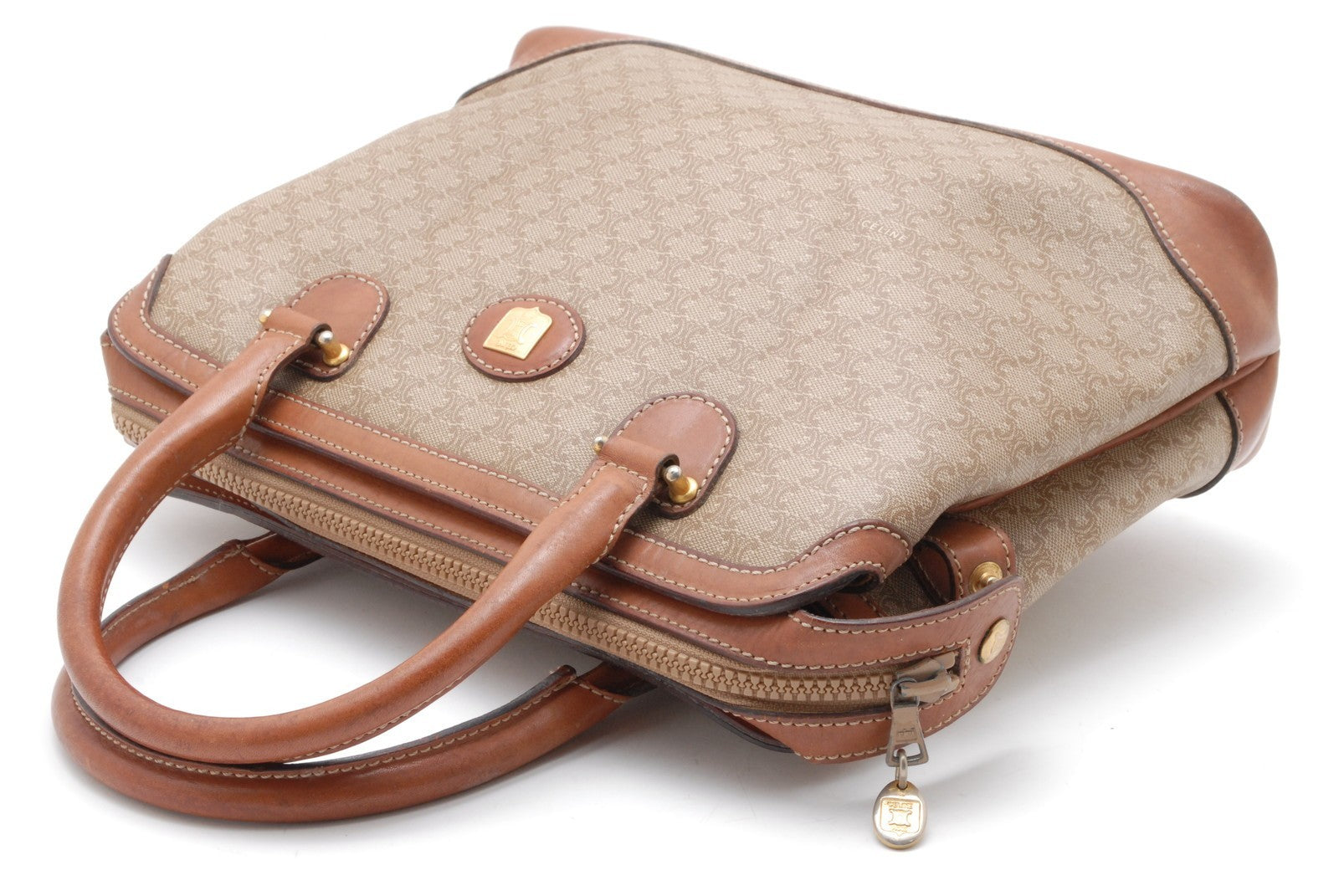 Celine Macadam Handbag - Brown, PVC