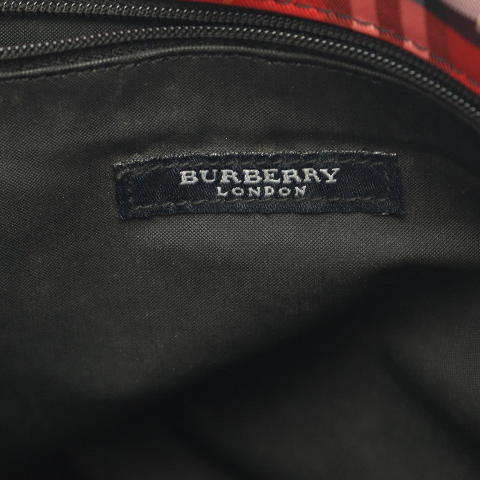 Burberry Nova Check Handbag - Red, Canvas
