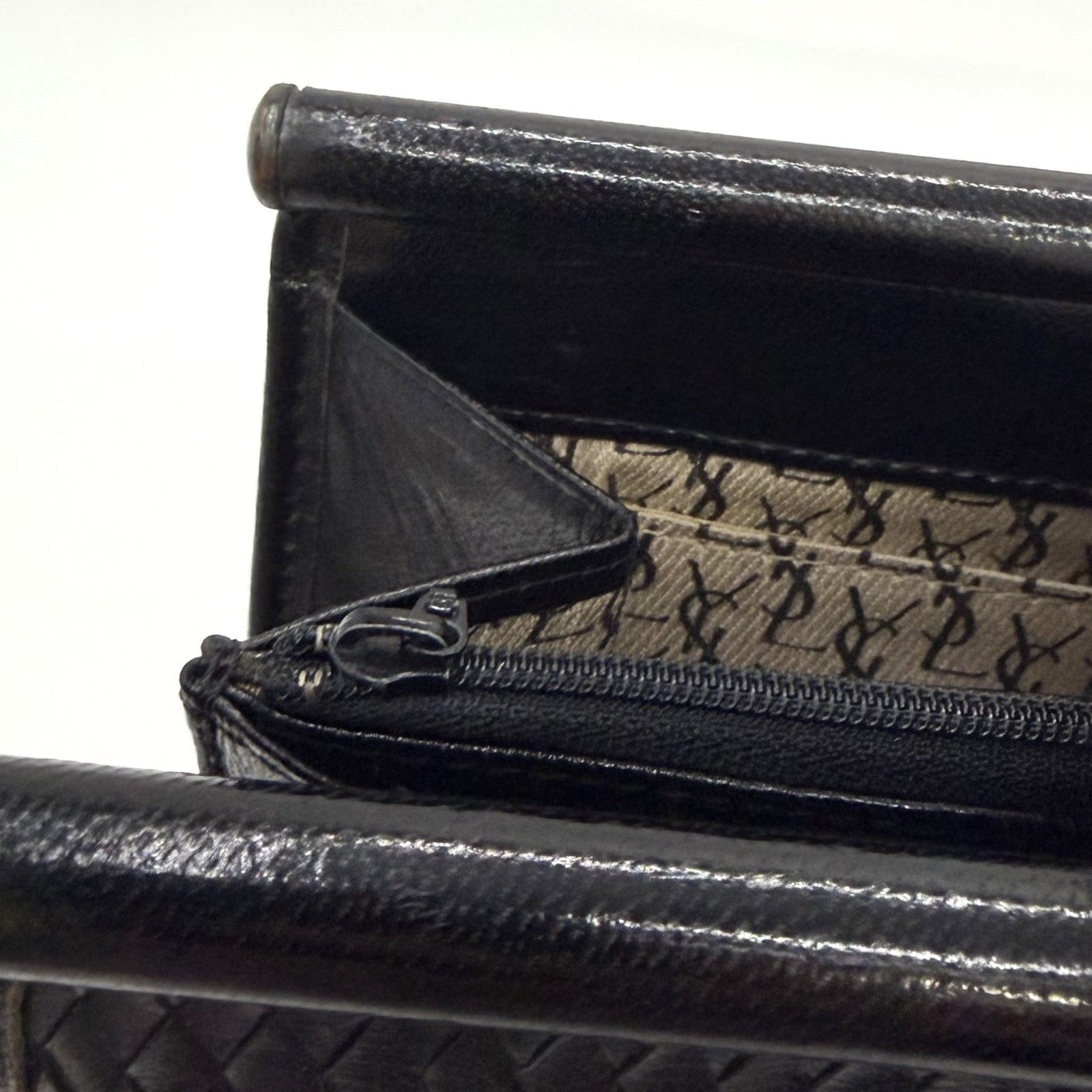 Saint Laurent Yves Clutch Bag - Black, Leather