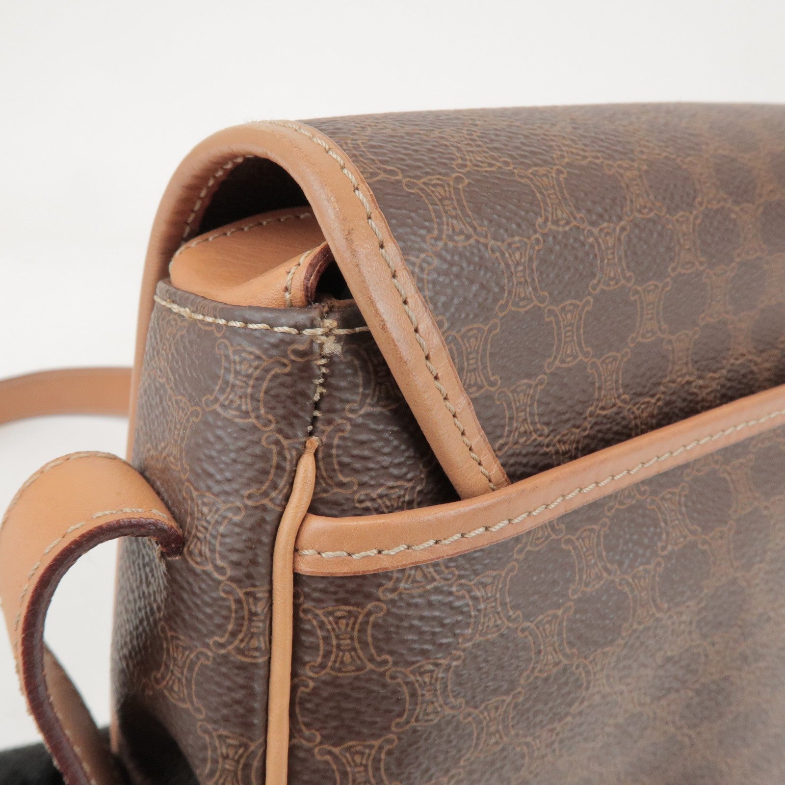 Celine Macadam Shoulder Bag - Brown, PVC Leather