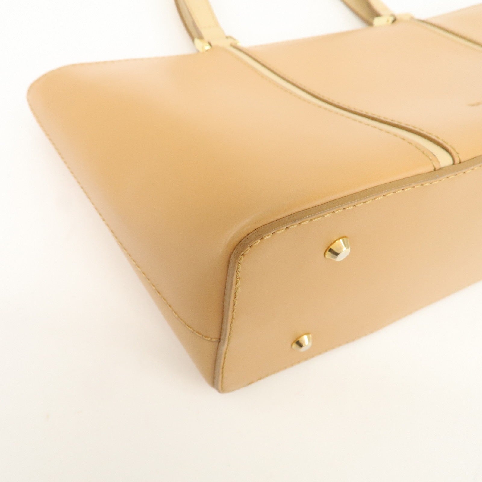 Burberry Nova Plaid Logo Hand Bag - Light Brown, Leather