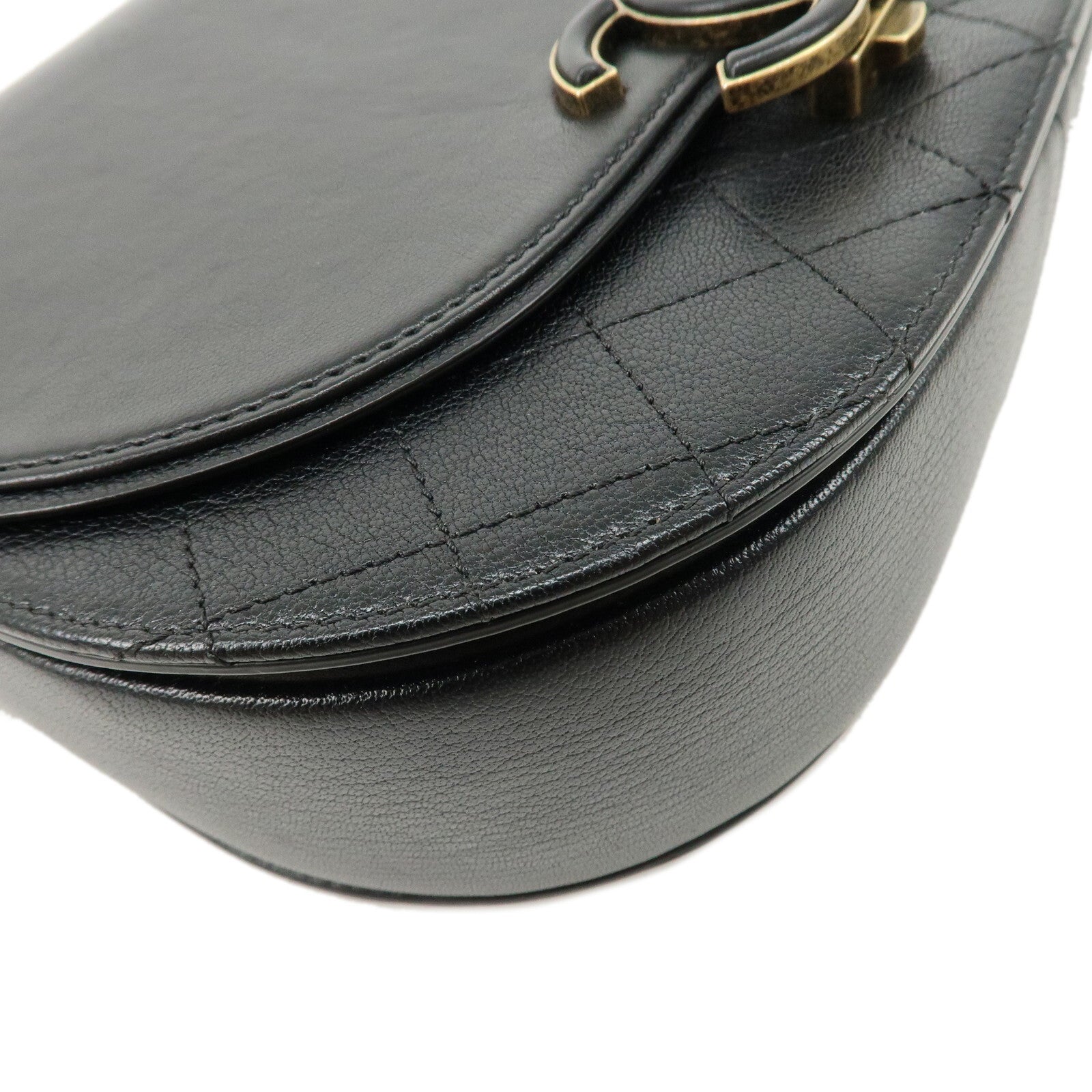 Chanel Matelasse 2 Way Hand Bag - Black, Lamb Skin