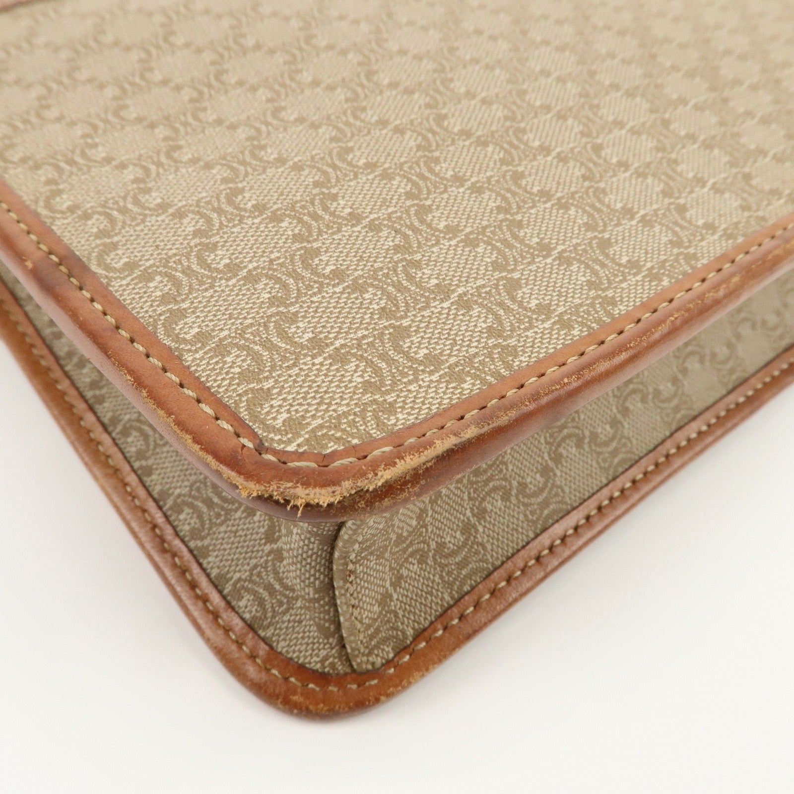 Celine C Macadam 2Way Bag - Beige Brown, PVC Leather