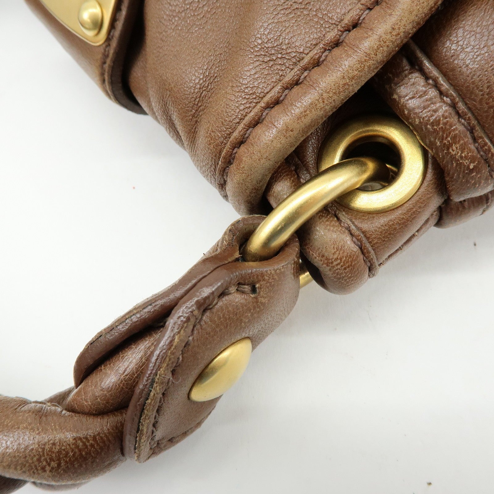 Miu Miu 5BH188 Handbag - Brown, Leather
