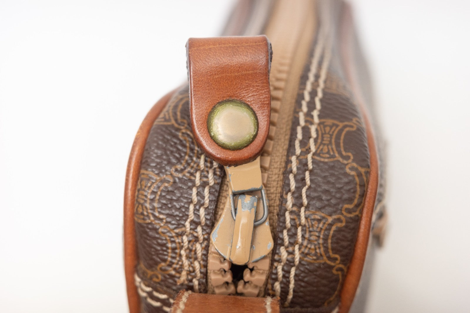 Celine Macadam Purse - Brown, Leather PVC