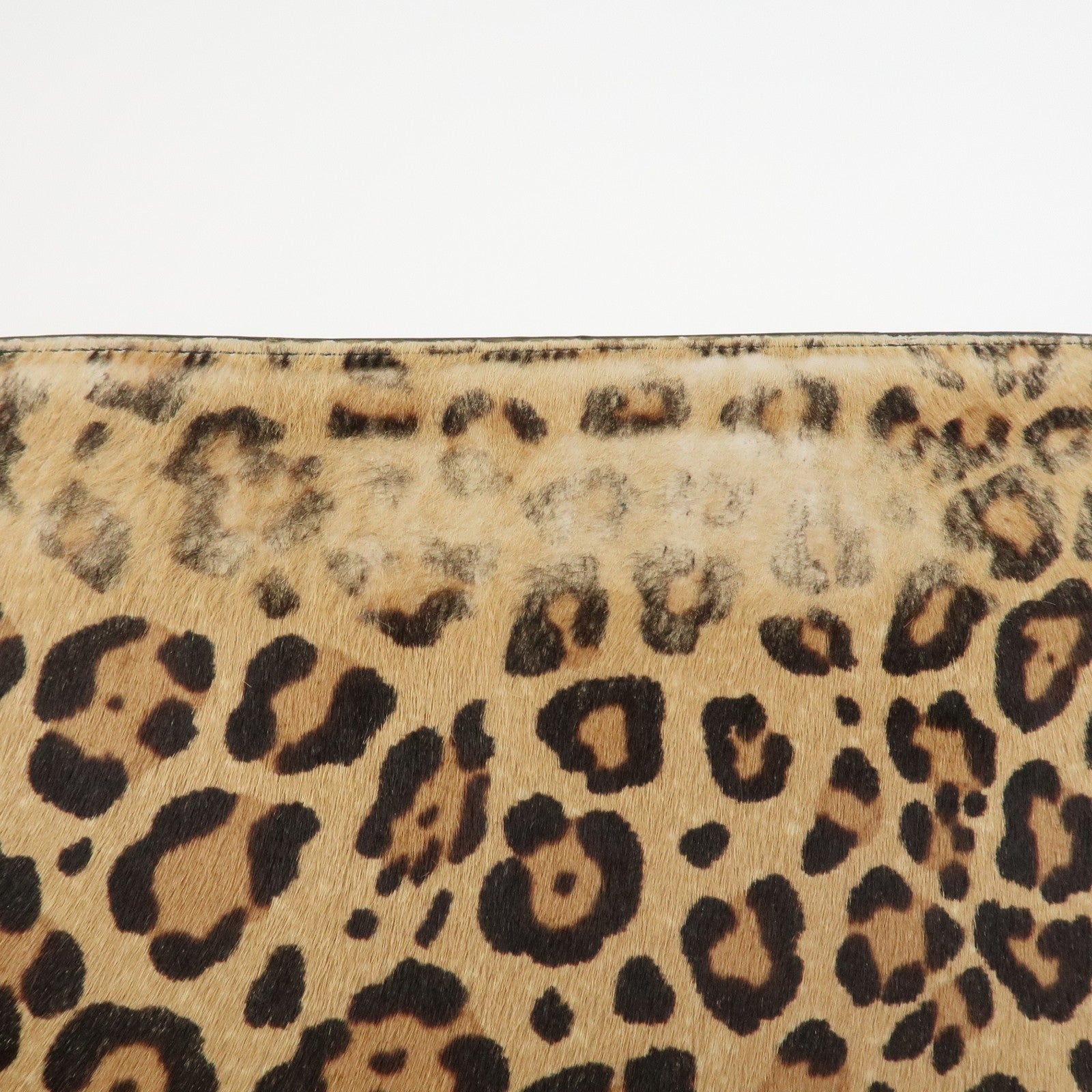 Loewe Anagram Logo Clutch Bag - Leopard, Unborn Calf Leather