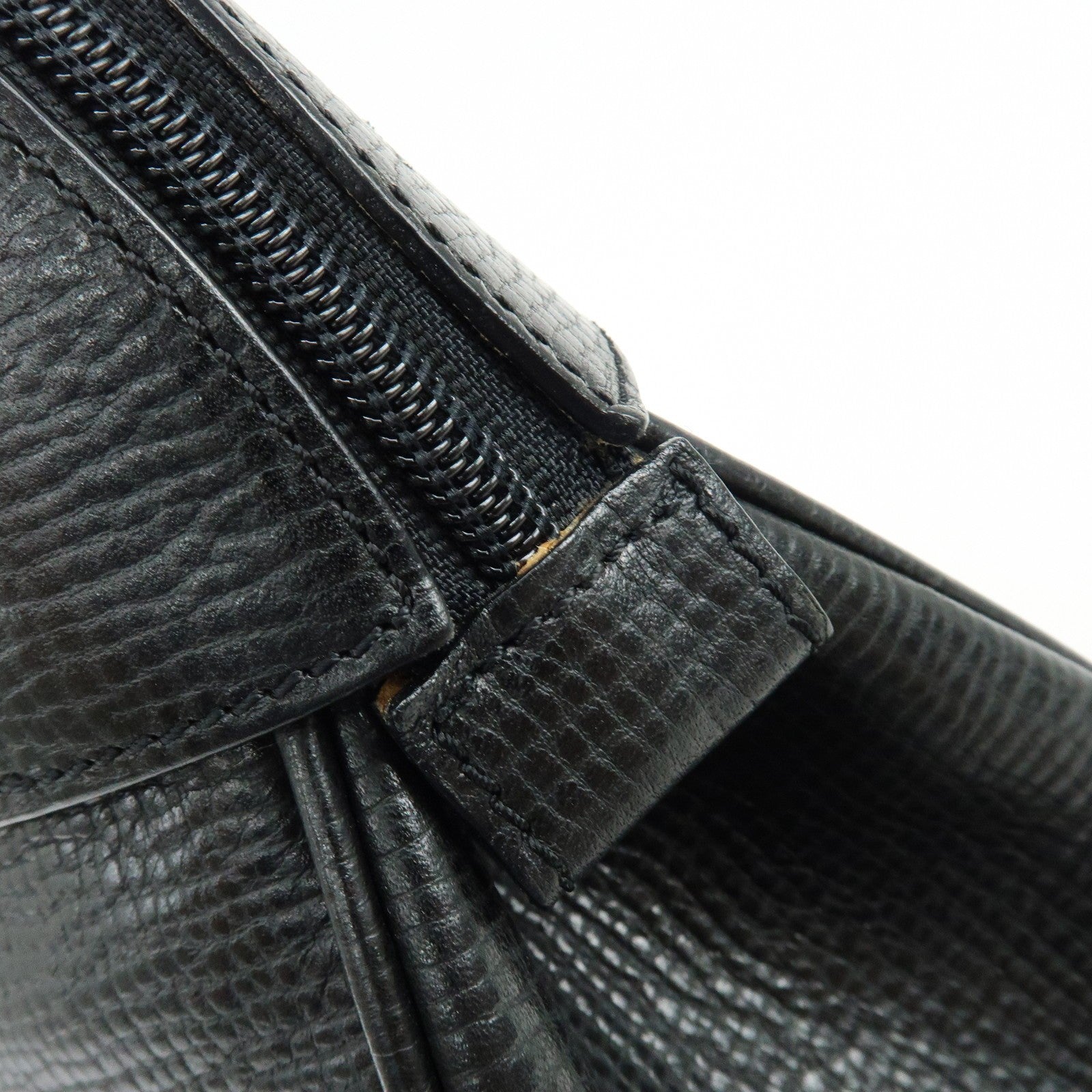Burberry Hand Bag Boston Bag - Black, Emboss Leather