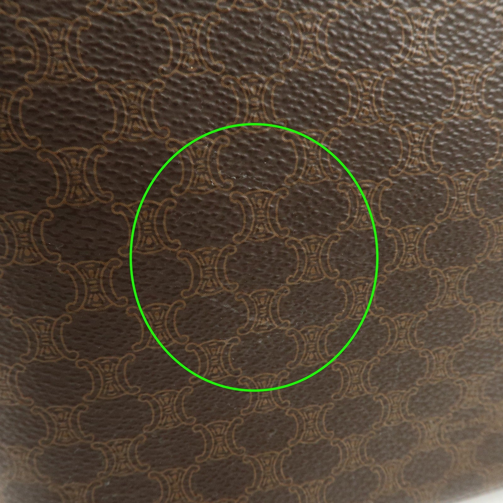 Celine Macadam Hand Bag - Brown, PVC Leather