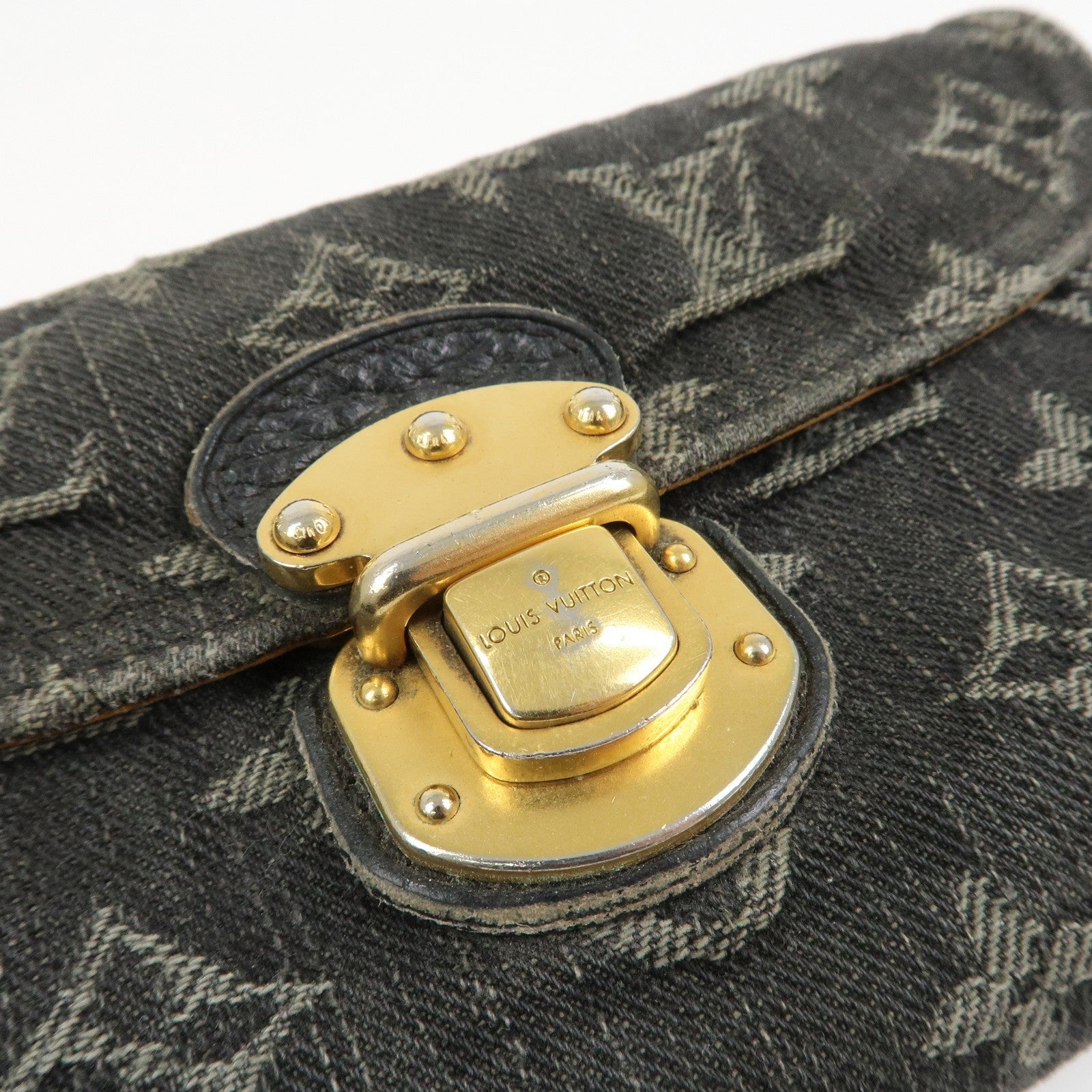Louis Vuitton Portefeuille Amelia Wallet - Noir, Monogram Denim