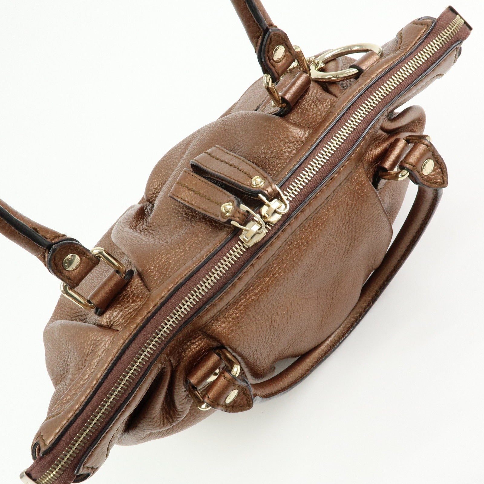 GUCCI Sukey Interlocking G Leather 2Way Bag Shoulder Bag