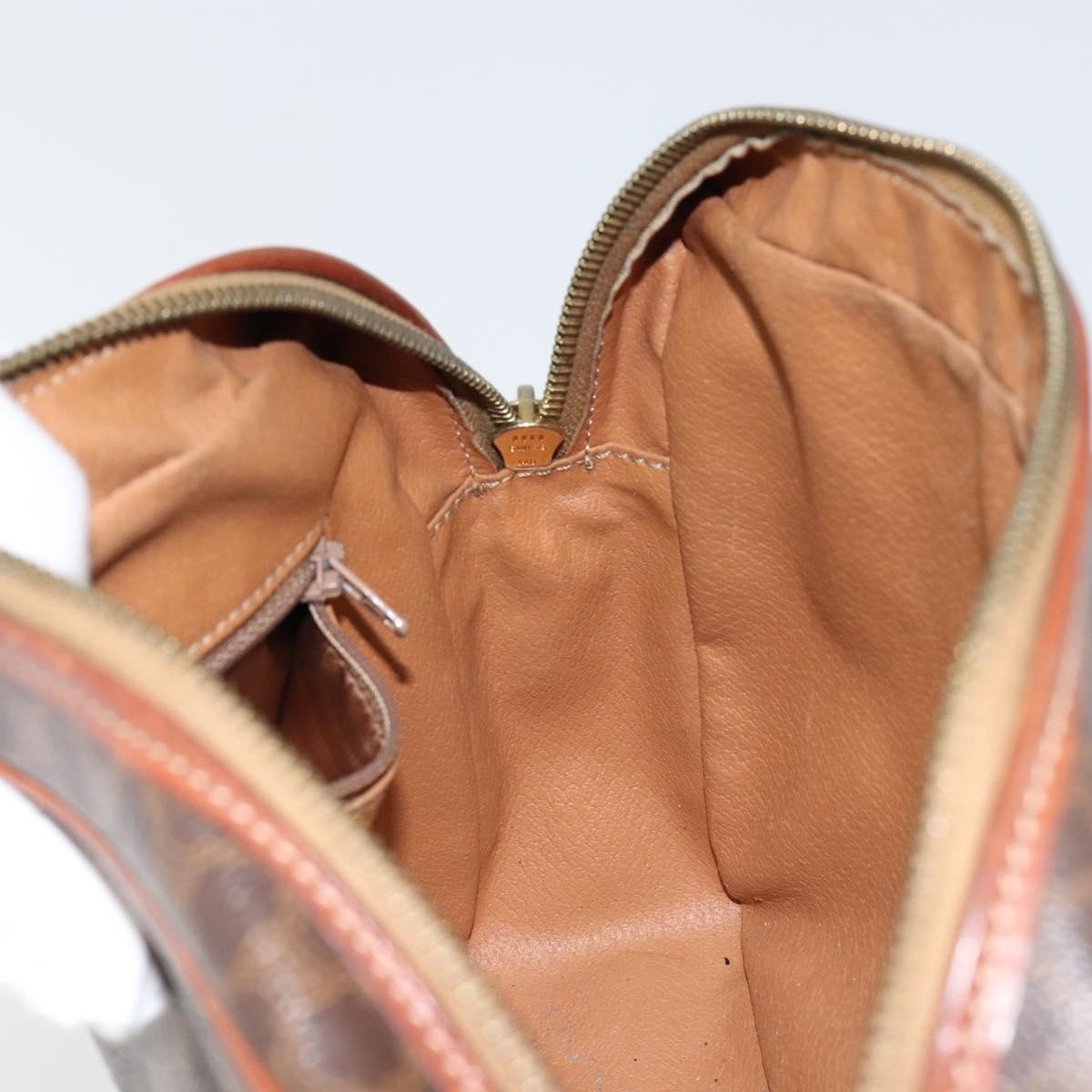 Celine Macadam Shoulder Bag - Brown/Gold, PVC Leather