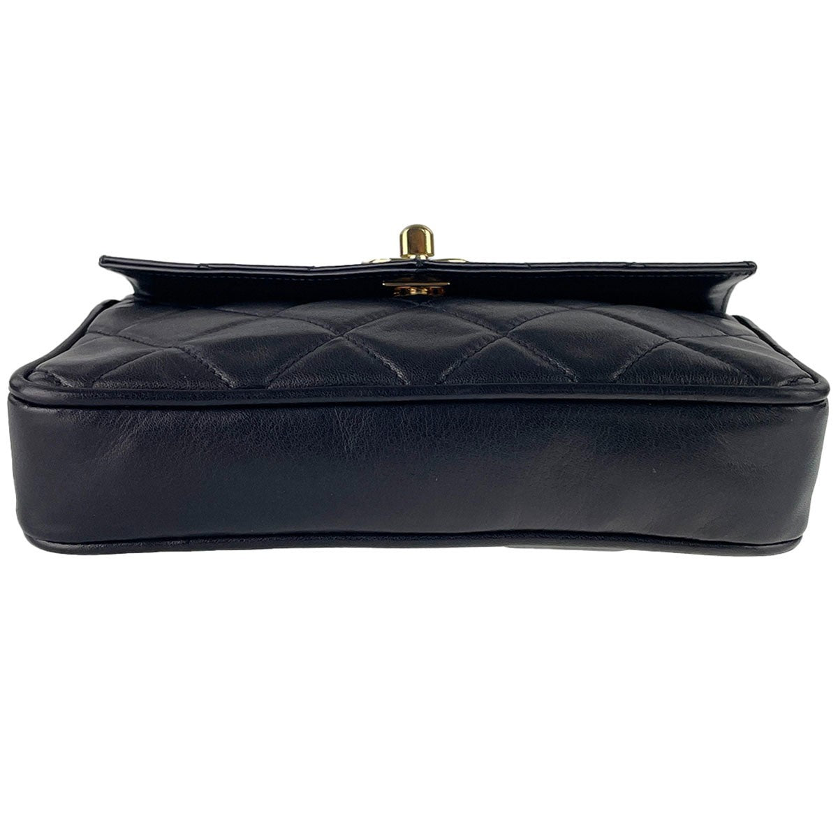 CHANEL Matelasse Waist Bag - Black, Lambskin Leather