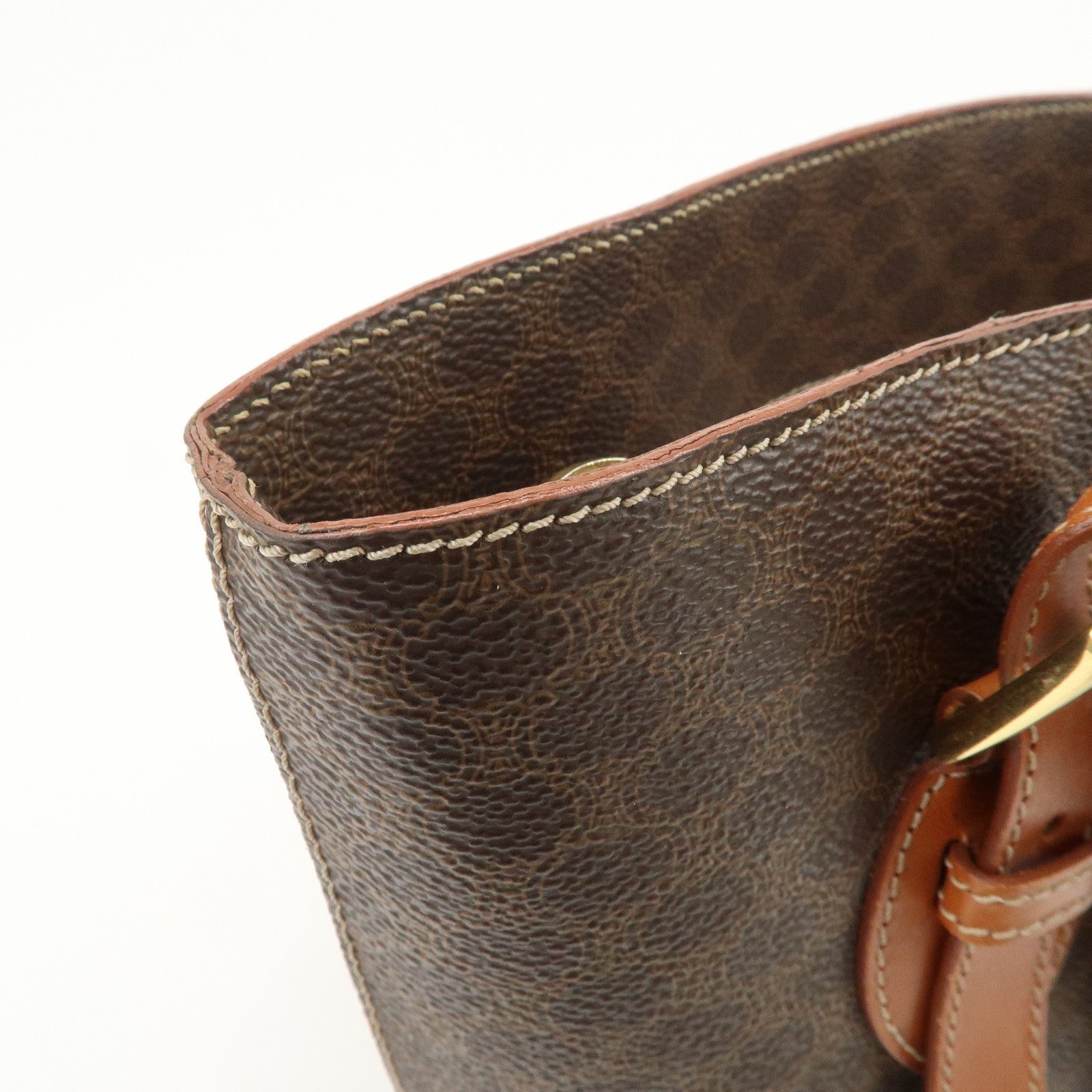Celine Macadam Tote Bag - Brown, PVC Leather