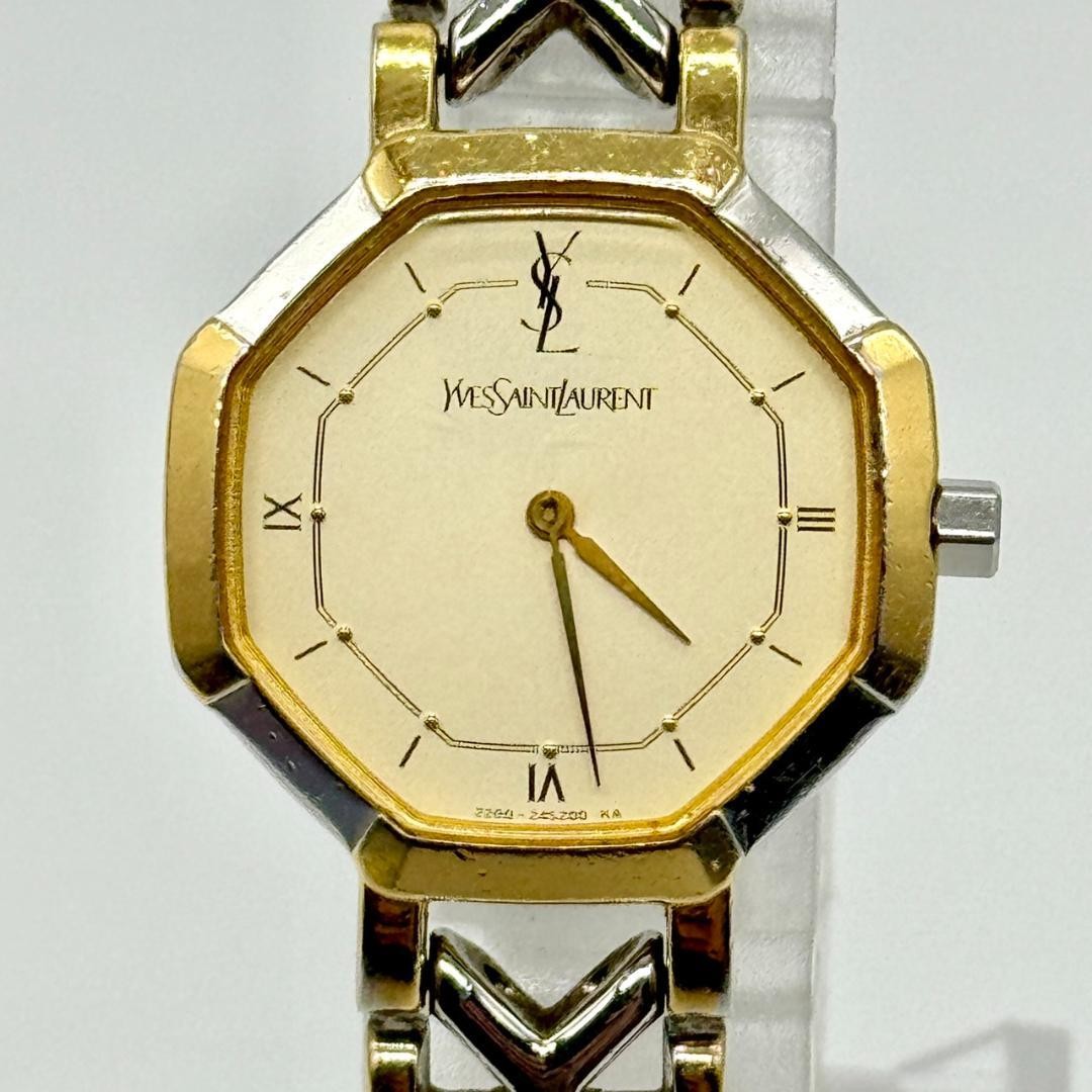 Saint Laurent Octagon Watch - Gold, Quartz