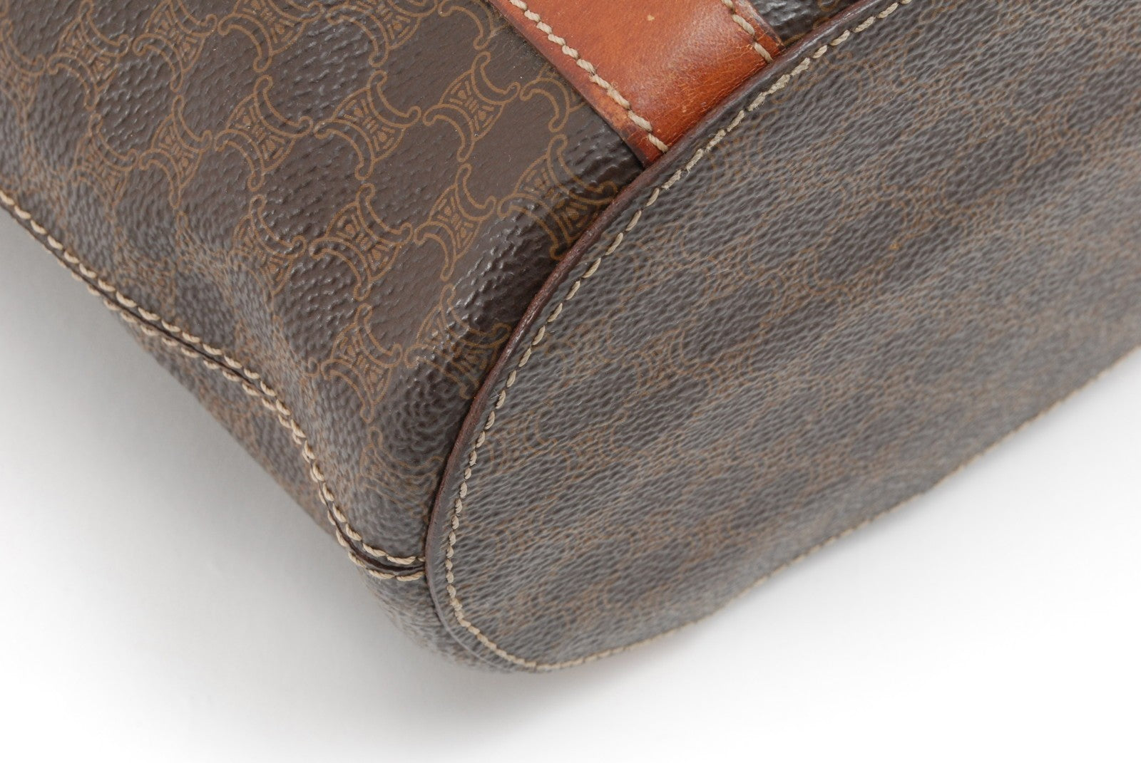 Celine Macadam Tote Bag - Brown, PVC Coated Canvas