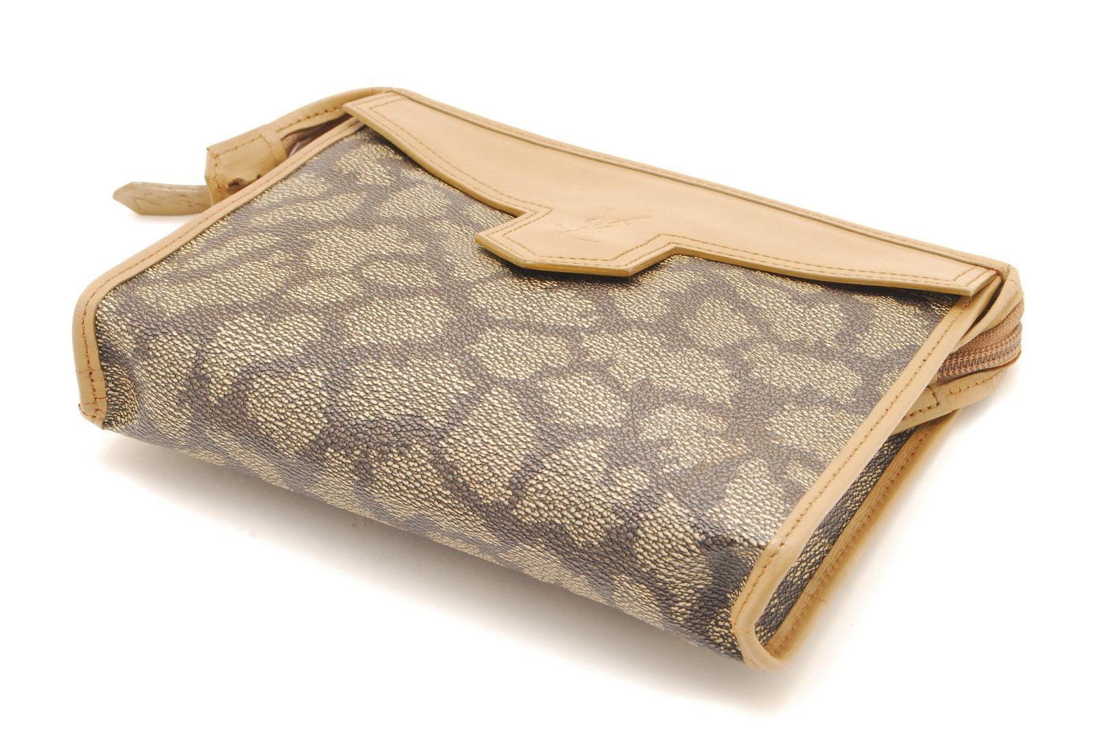 Saint Laurent Yves Clutch - Beige, PVC