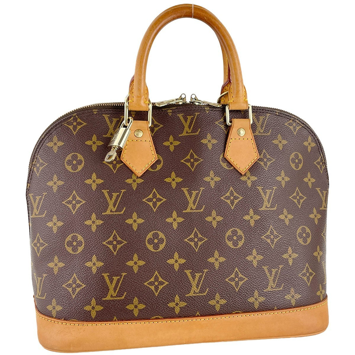 Louis Vuitton Monogram Alma Handbag - Brown, Coated Canvas