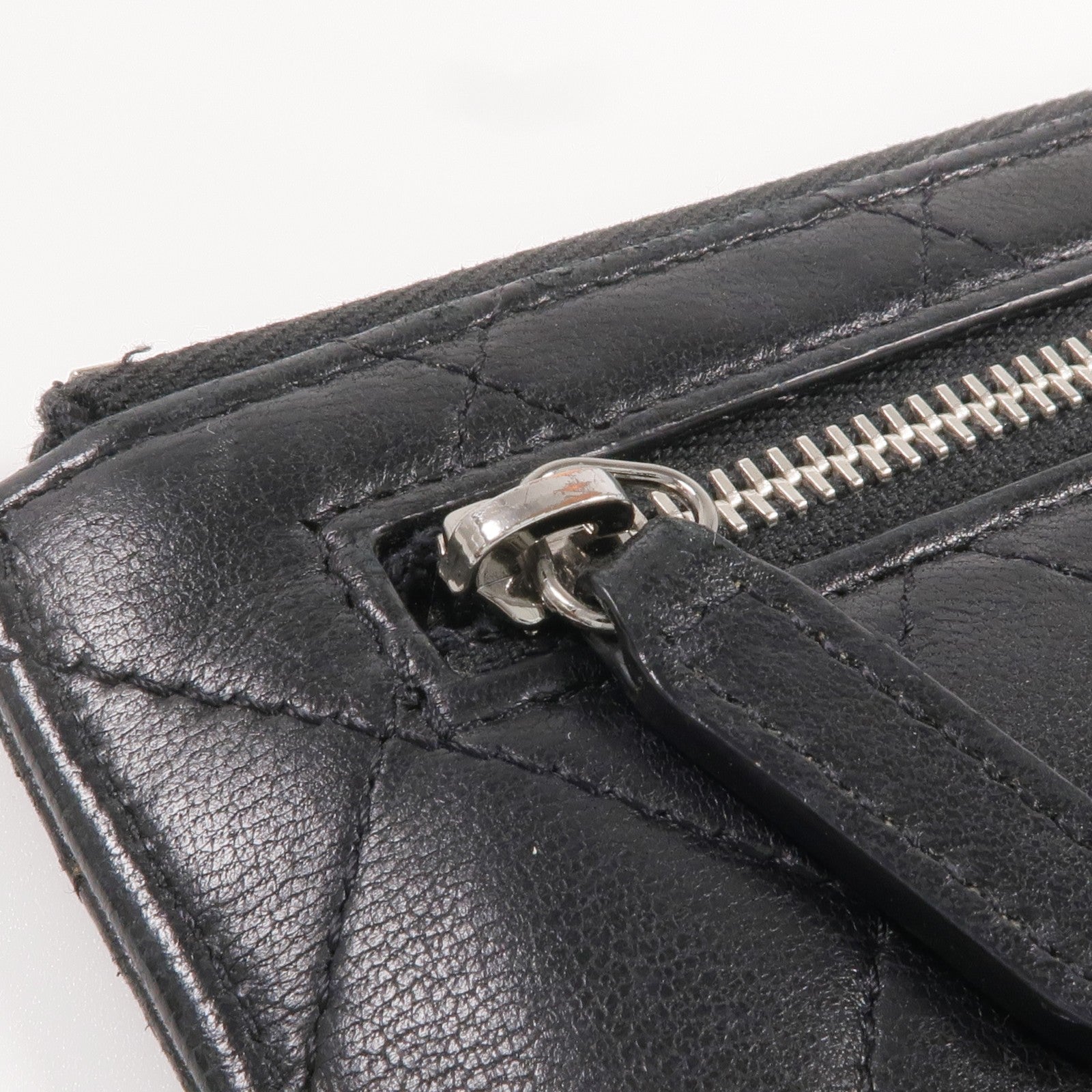 Chanel CC SHW Long Wallet - Black, Lambskin Leather