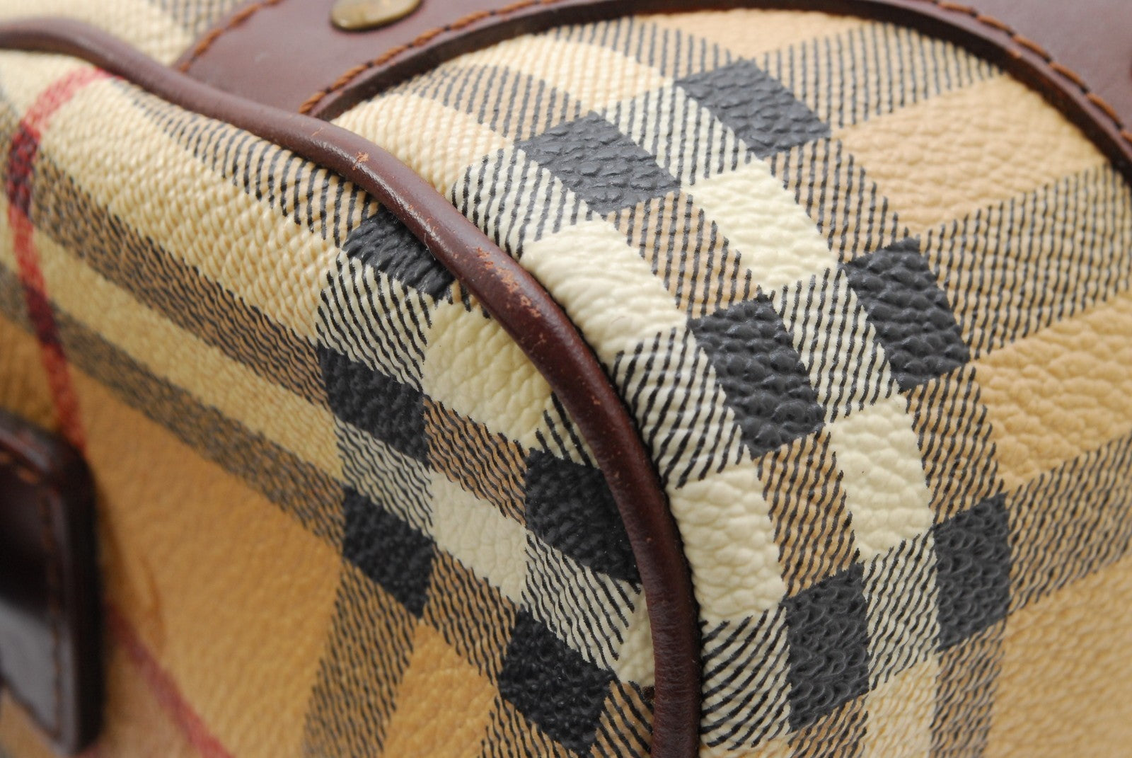 Burberry Nova Check Shadow Horse Shoulder Hand Bag - Beige, PVC Leather