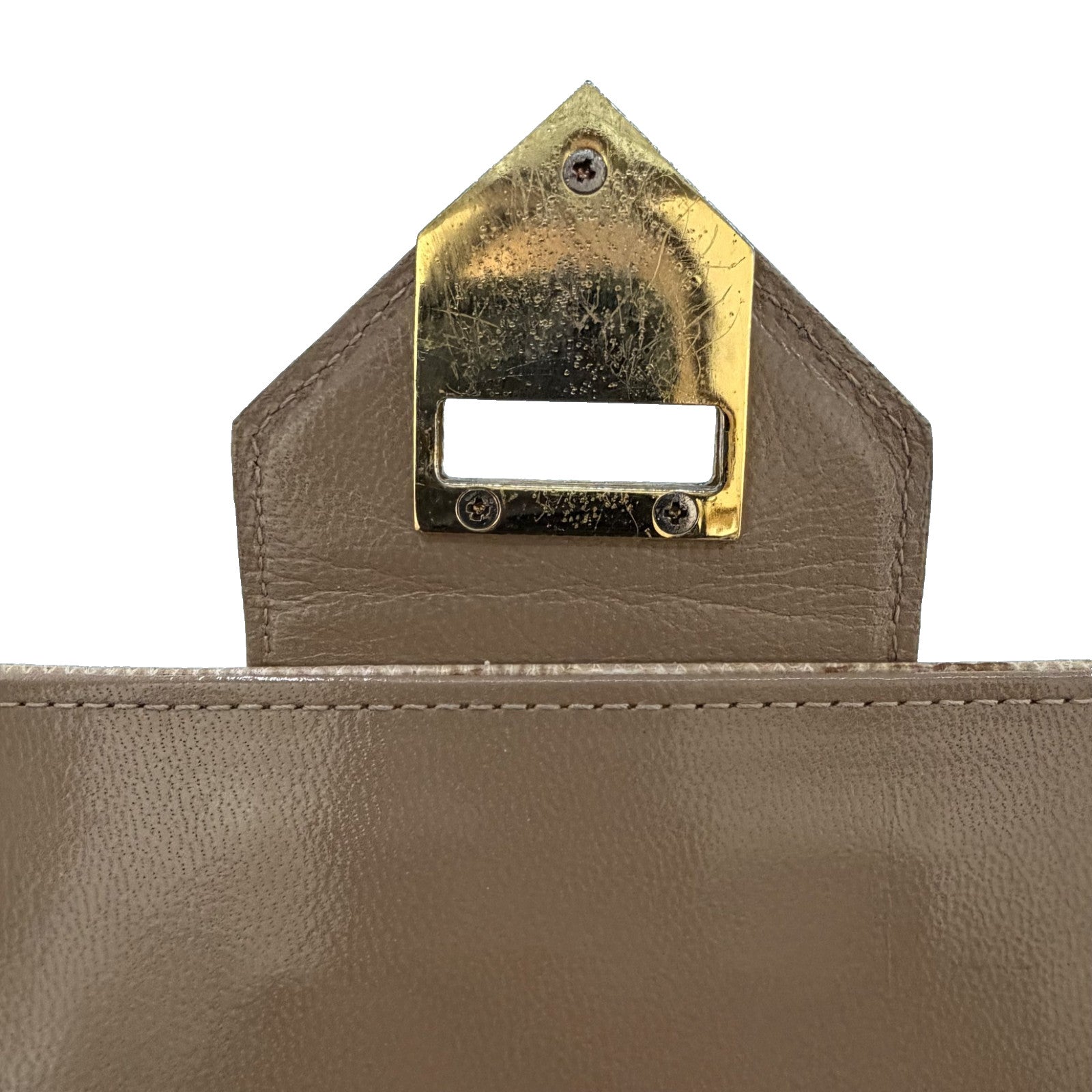 Saint Laurent Yves Vintage Shoulder Bag - Beige, Leather