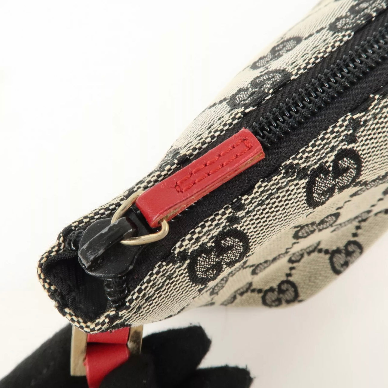 Boat Bag GG Canvas Leather Hand Bag Pouch