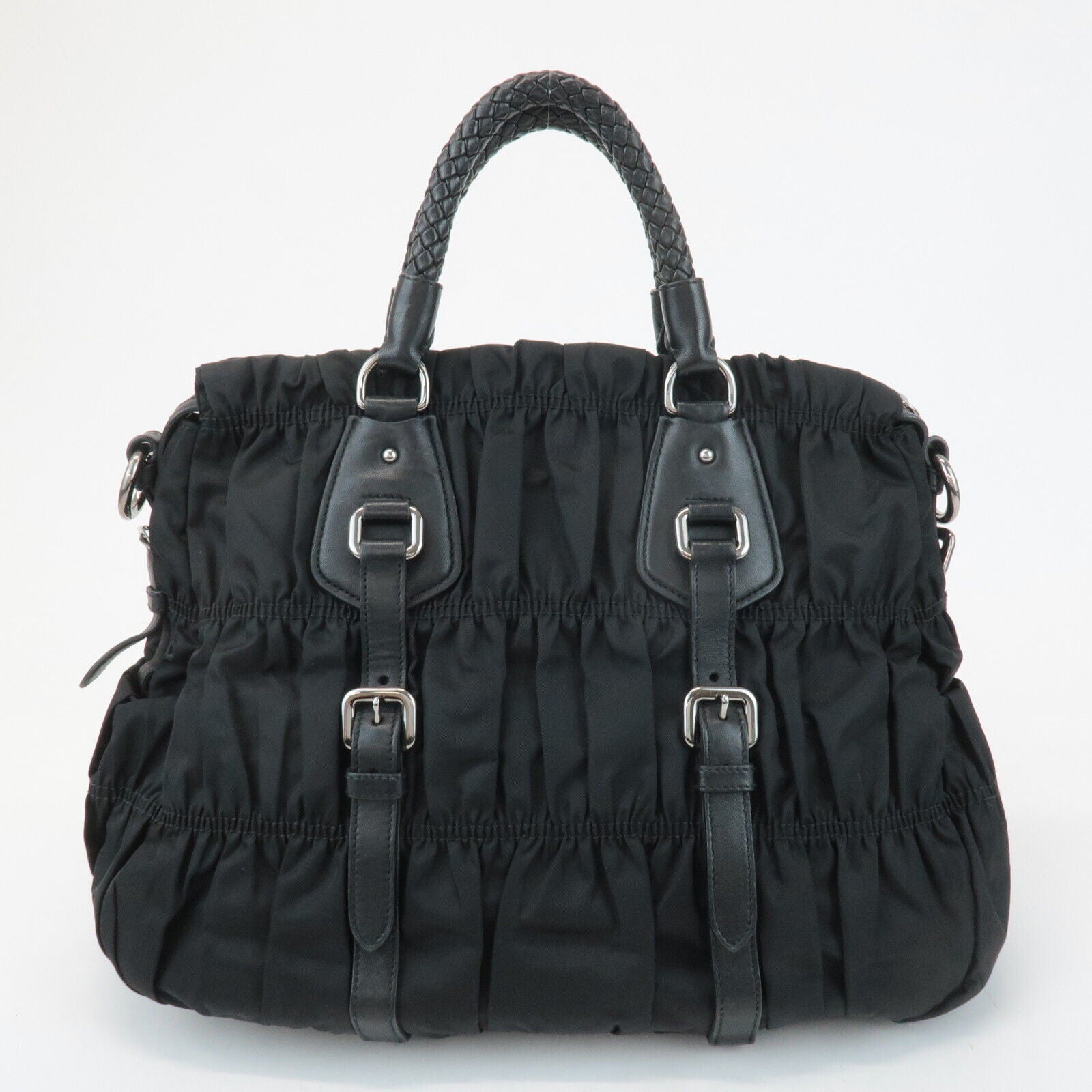 Prada Handbag - Black, Nylon and Leather
