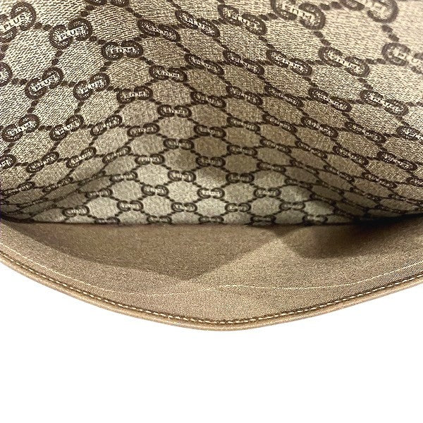 Gucci GG Plus Sherry Line Bag Tote - Brown x Beige, PVC x Leather