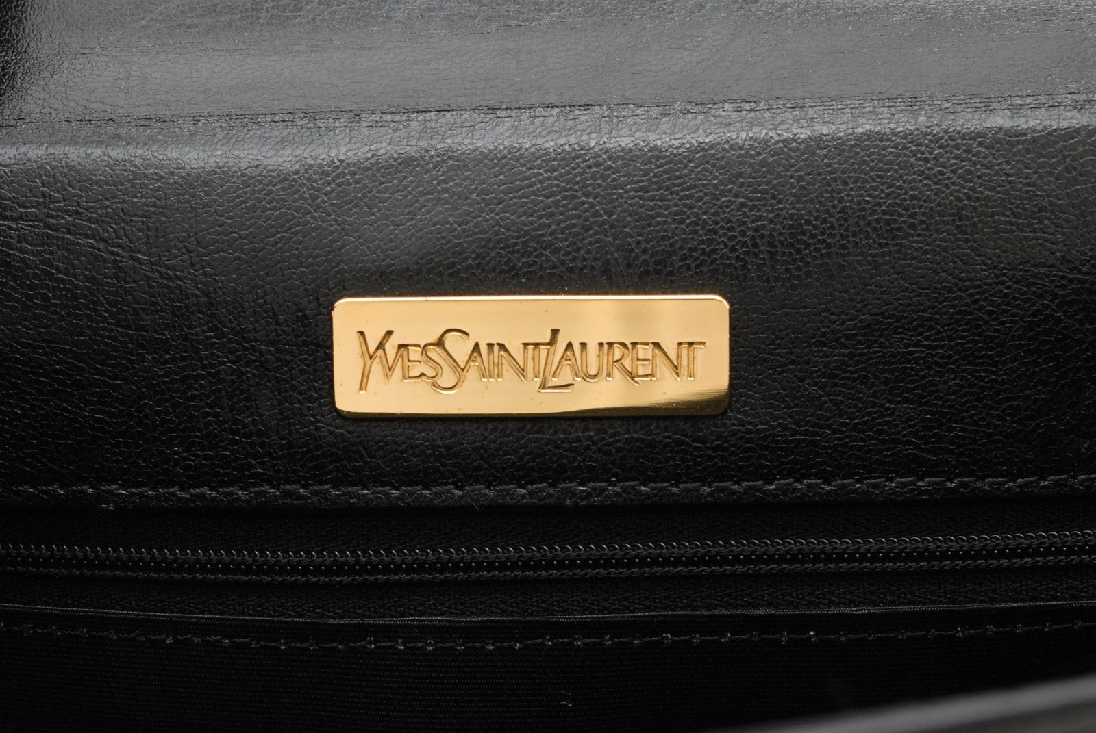 Saint Laurent Vintage Top Handle Handbag - Black, Leather