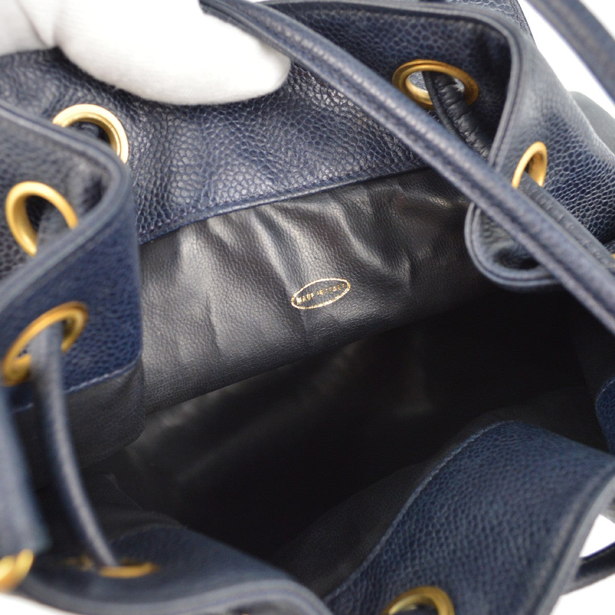 Chanel Bucket Shoulder Bag - Navy, Calfskin