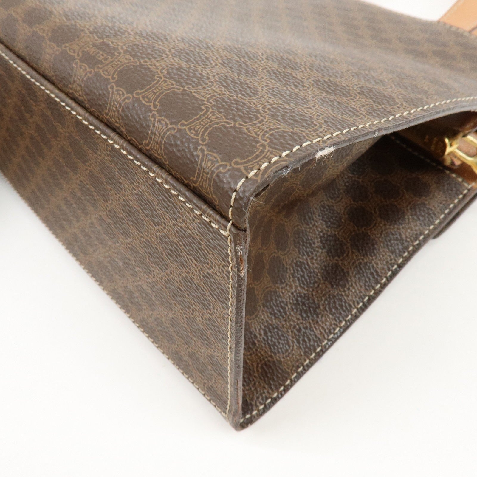 Celine Macadam 2Way Bag - Brown, PVC Leather