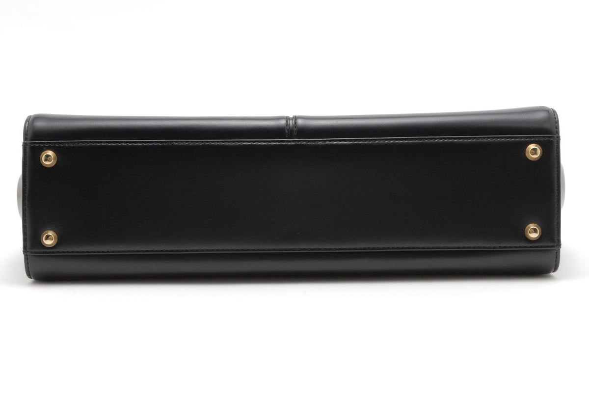 Saint Laurent Vintage Top Handle Handbag - Black, Leather