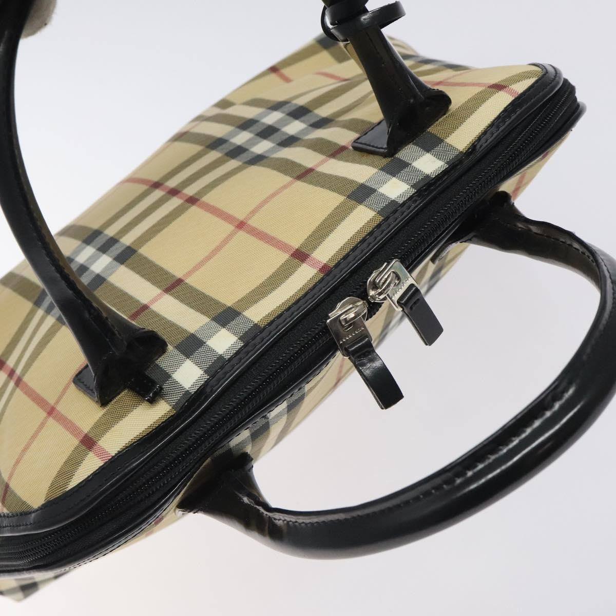 Burberry Nova Check Handbag - Beige/Silver, PVC Leather