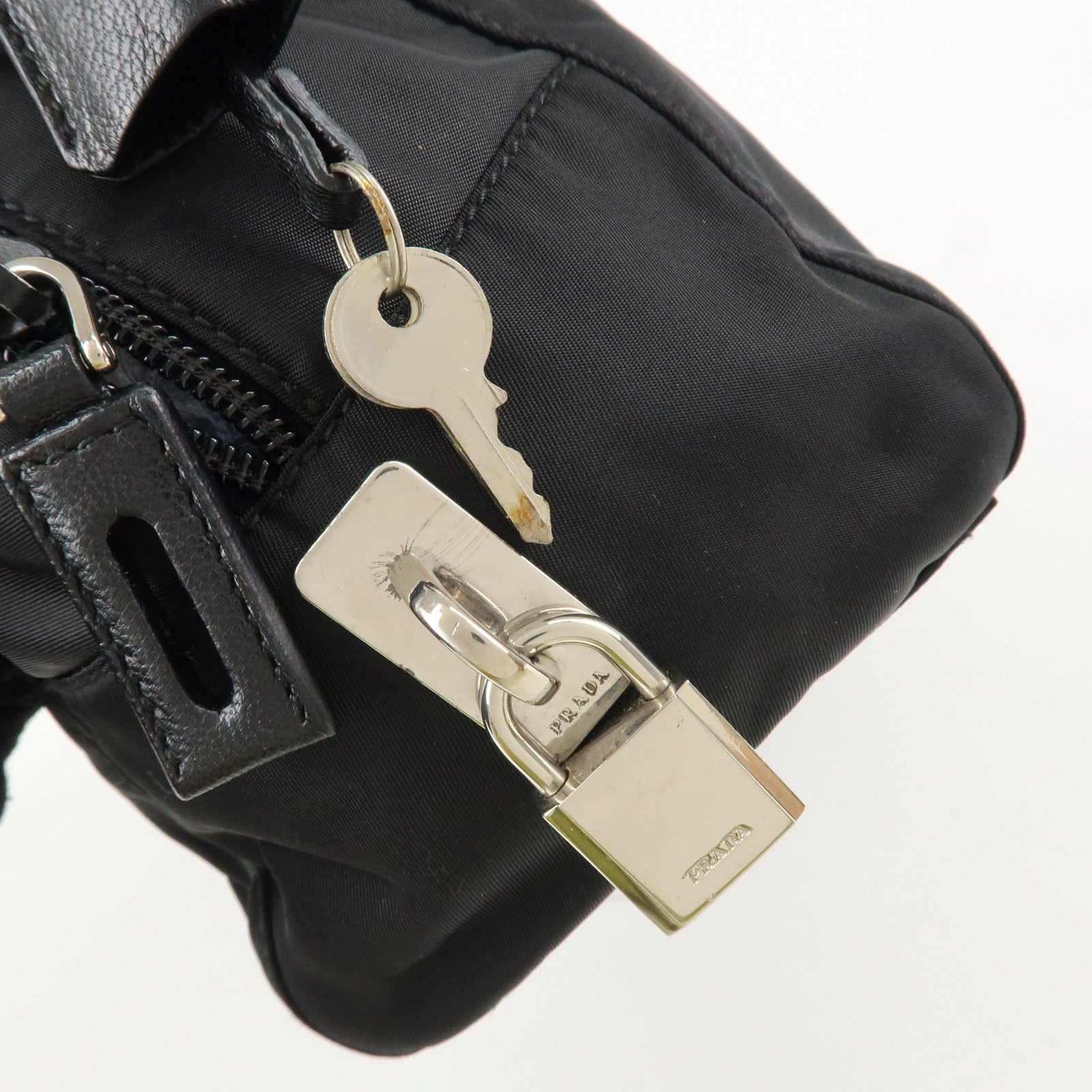 Prada Shoulder Bag - Black, Nylon/Leather