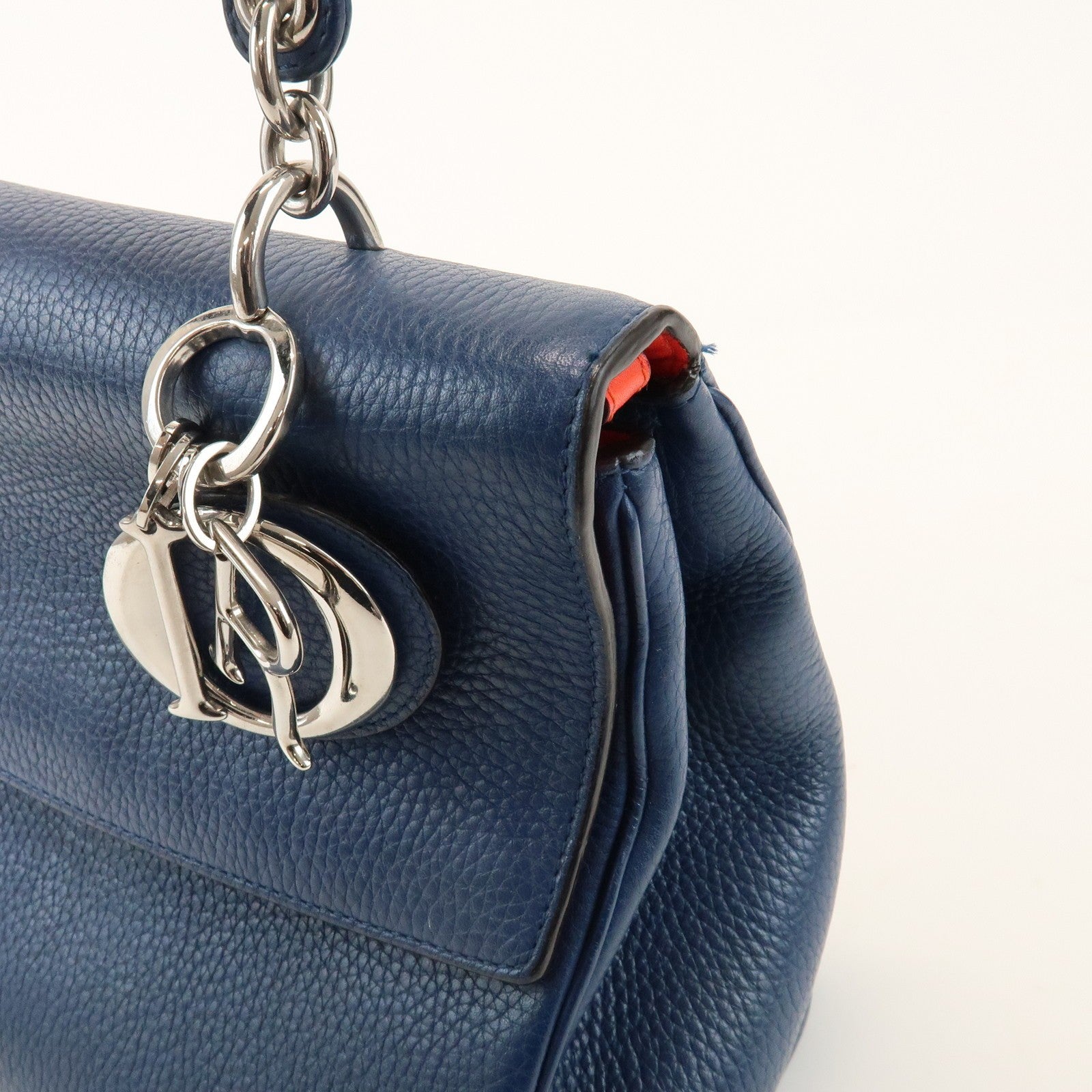 Christian Dior 2Way Hand Bag - Blue, Leather