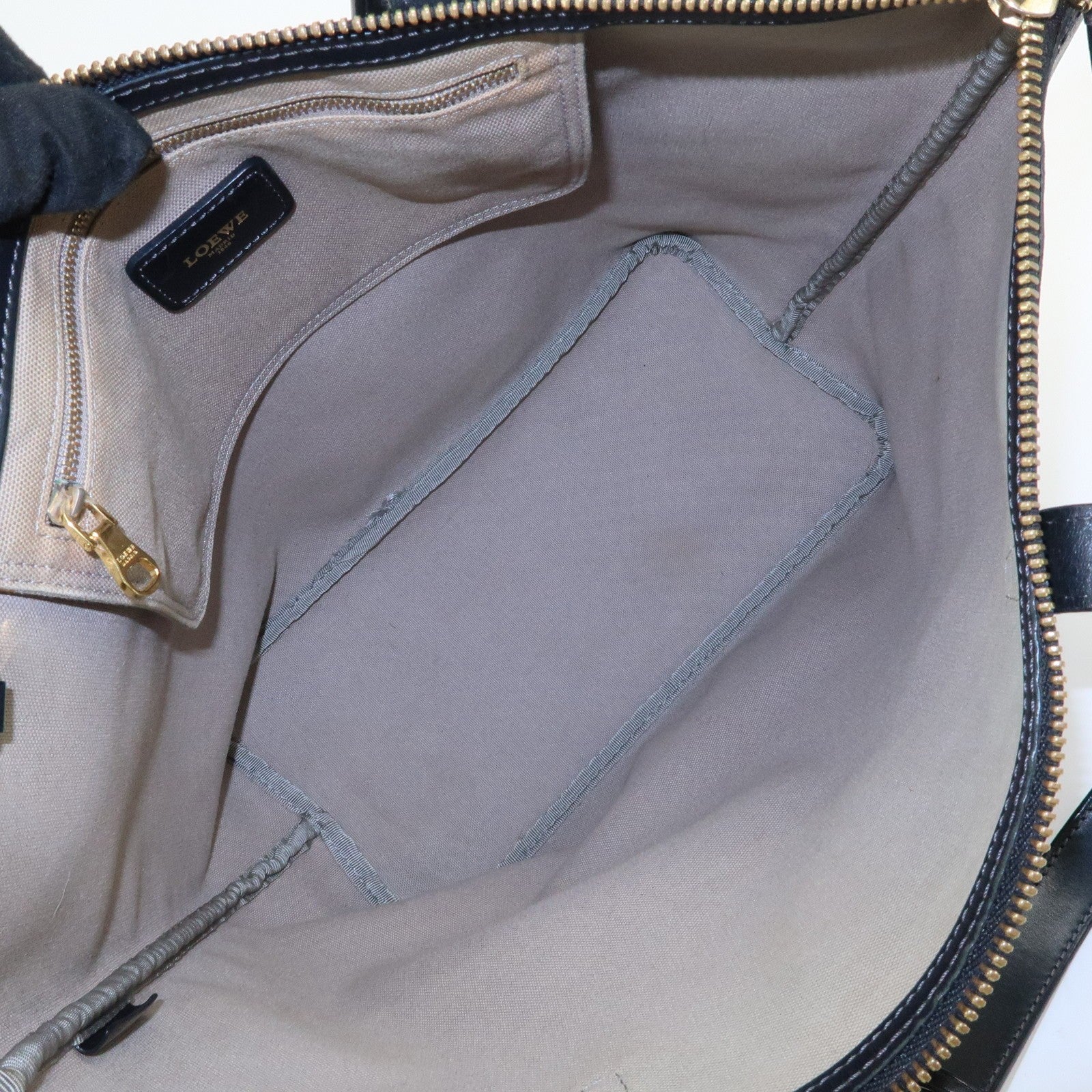 Loewe Anagram Tote Bag - Black, PVC Coating Canvas and Leather