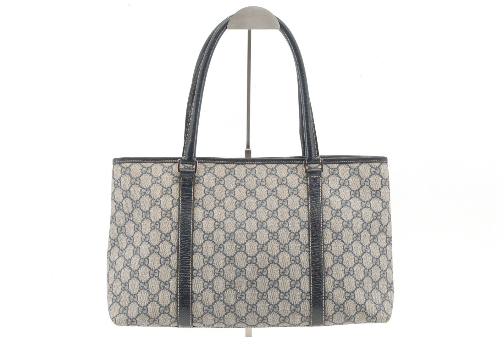 Gucci GG Supreme Tote Bag - Navy, PVC Leather