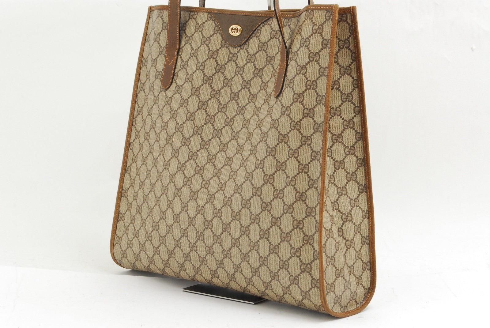 Gucci Vintage GG Supreme Shoulder Bag - Brown, PVC Leather