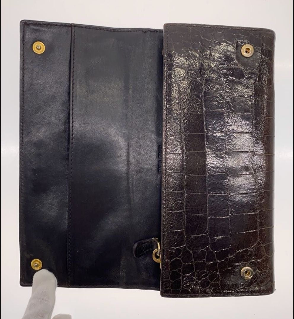 Miu Miu Croco brown wallet