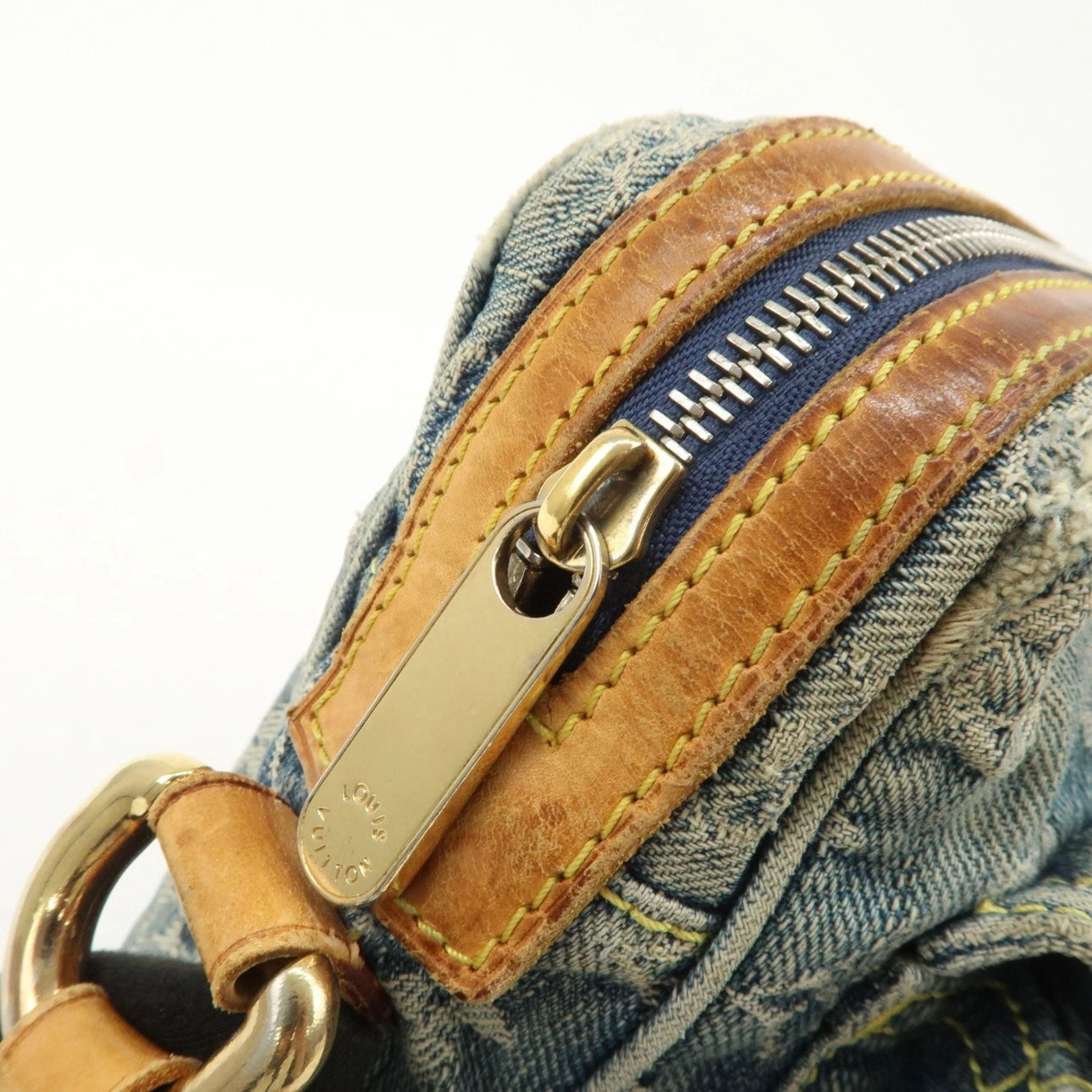 Louis Vuitton Monogram Denim Camera Bag Shoulder Bag Blue