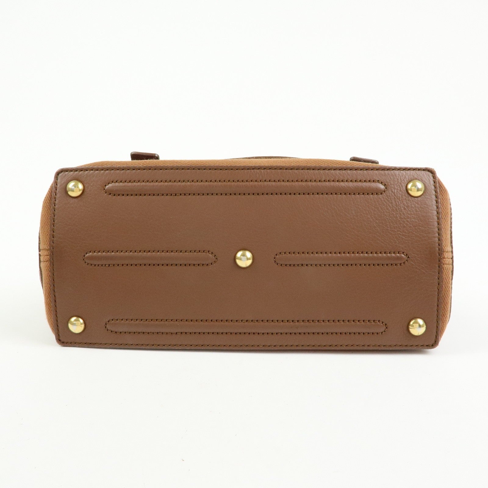 SAINT LAURENT PARIS Muse Two Leather Hand Bag Brown