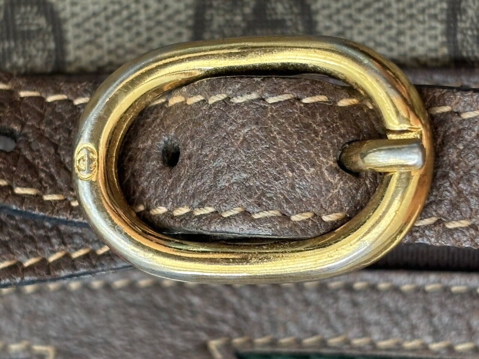 Gucci Sherry Shoulder Bag - Brown, PVC/Leather