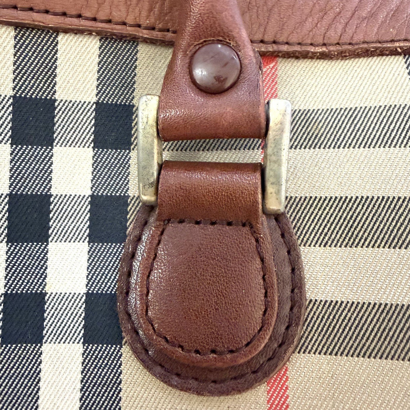 Burberry Nova Check Shadow Horse Shoulder Bag - Brown, Canvas