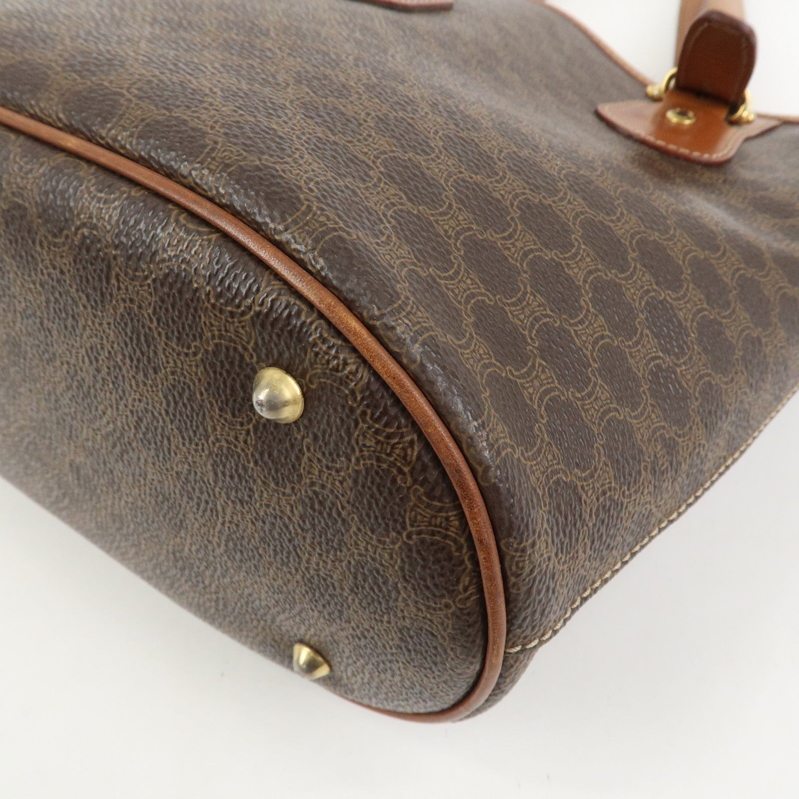 Celine Macadam Tote Bag - Brown, PVC Canvas Leather