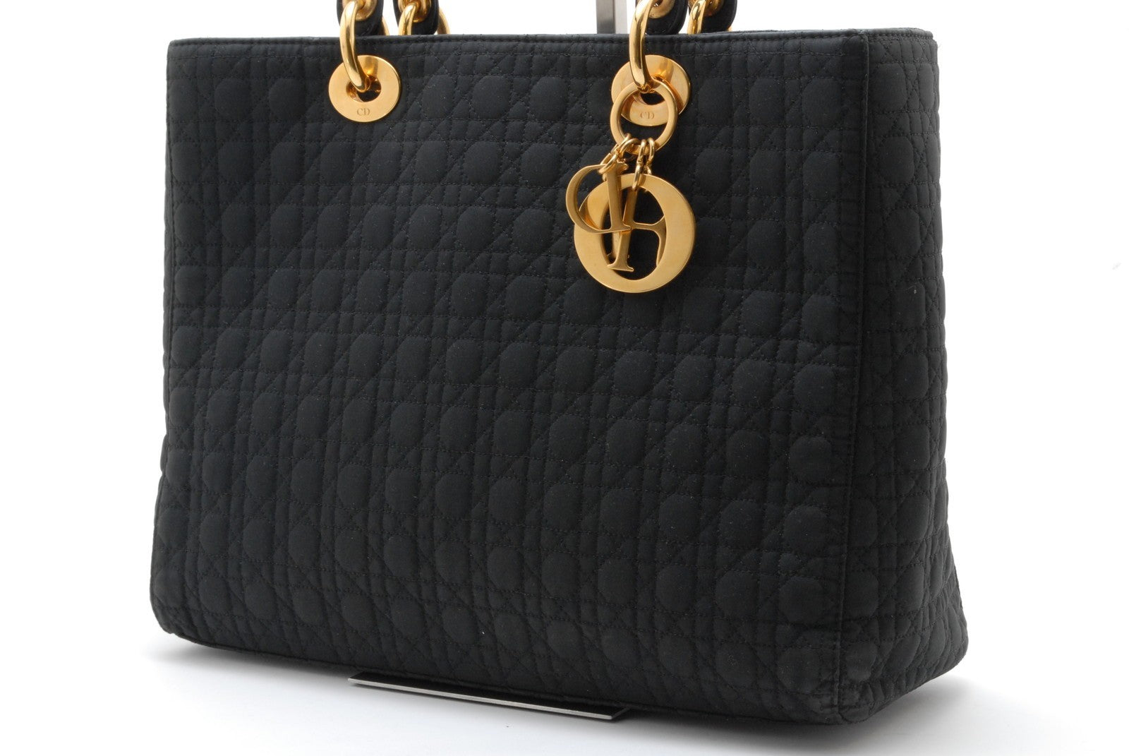 Christian Dior Lady Dior Handbag - Black, Nylon
